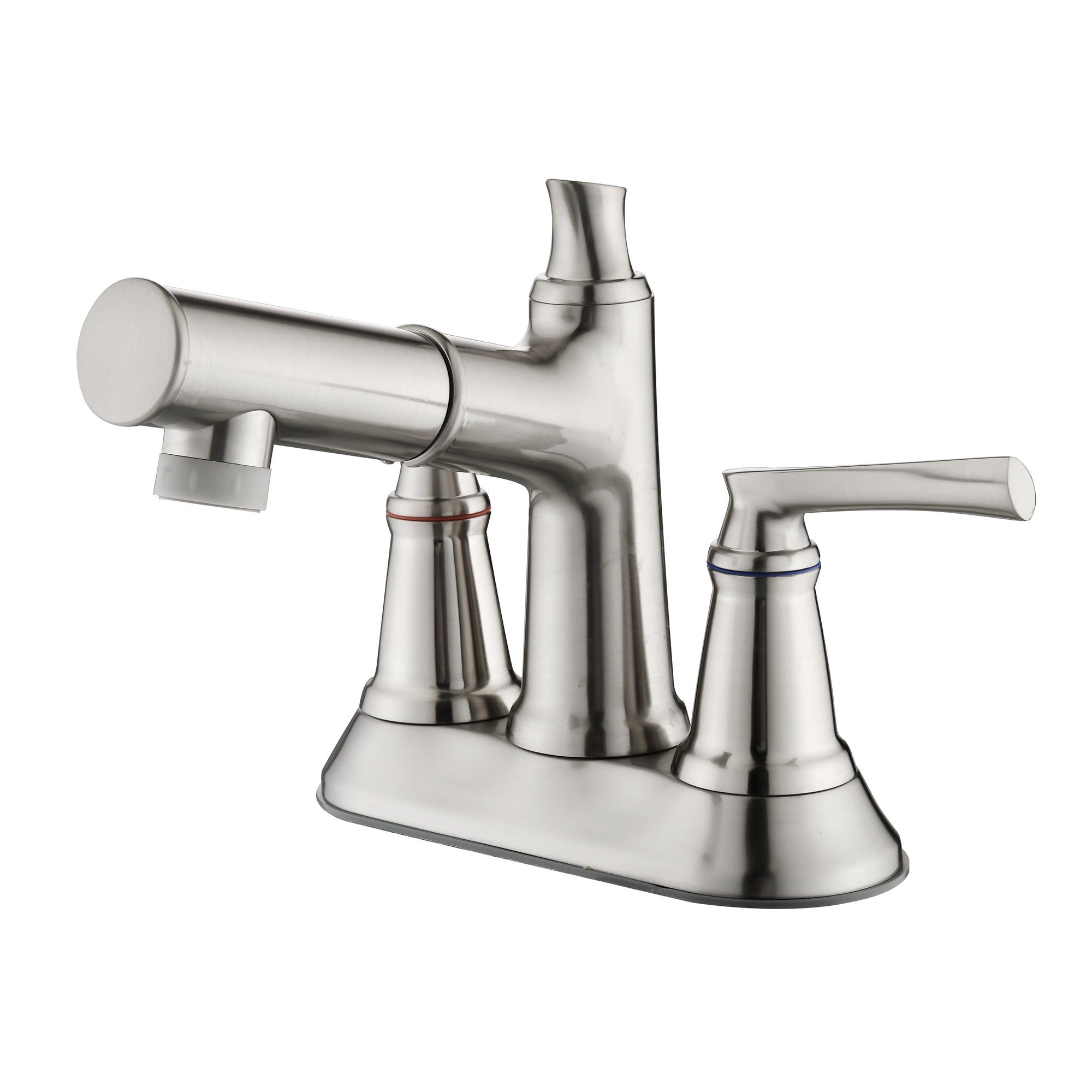 2-Handle Centerset Pull-Out Bathroom Faucet