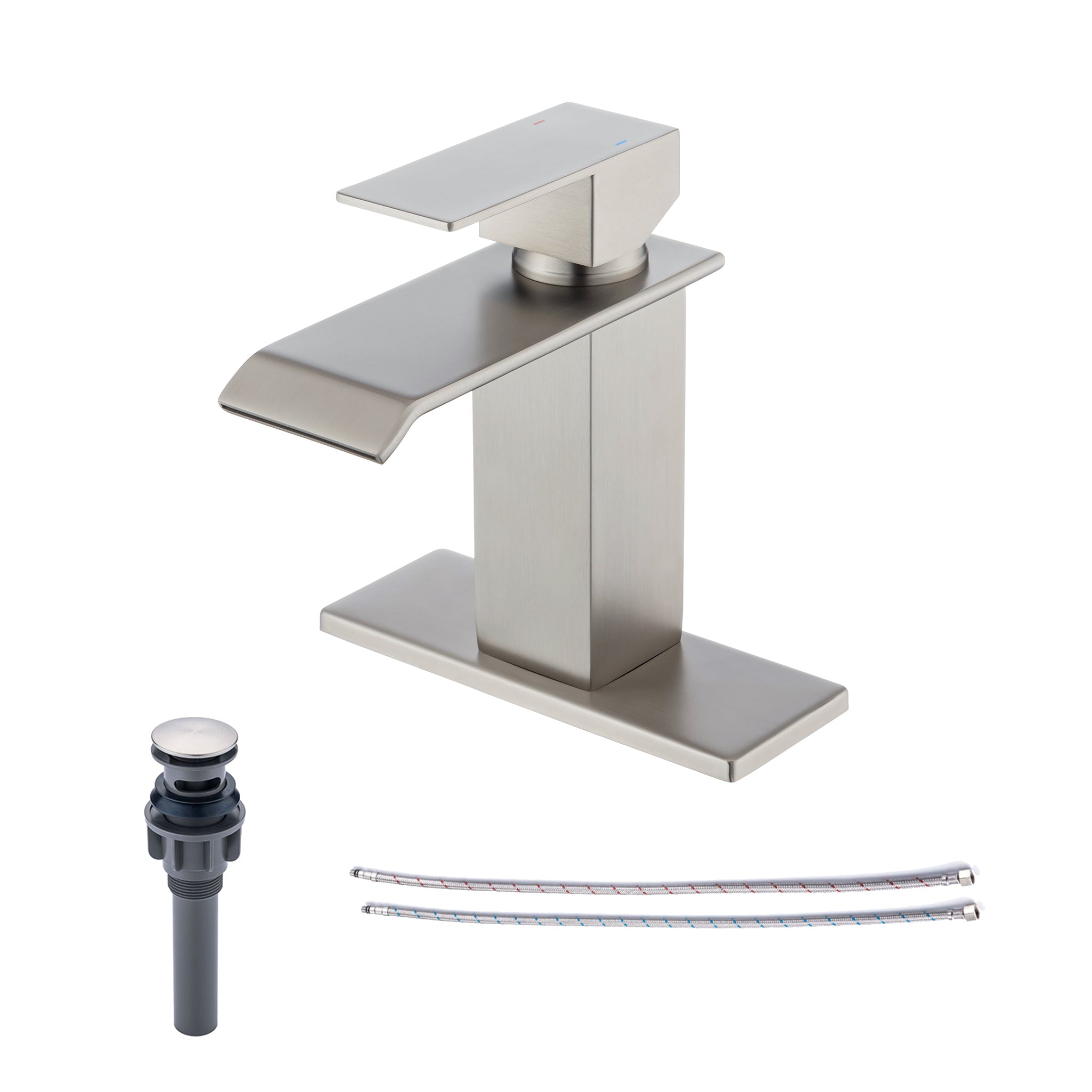 Single Hole Faucet Single-handle Bathroom Faucet with Drain Assembly RX5017