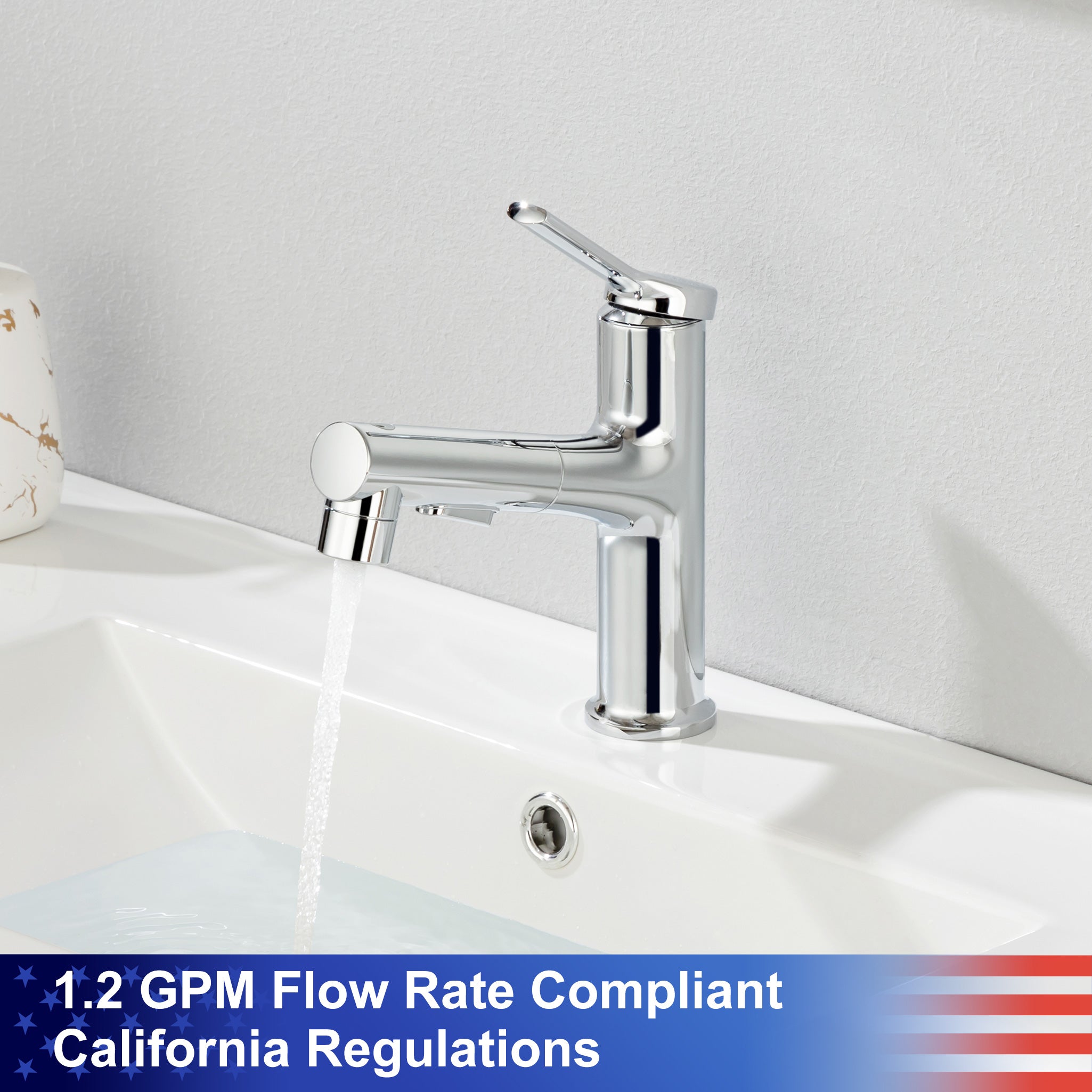 Single Bathroom Faucet Flow Rate