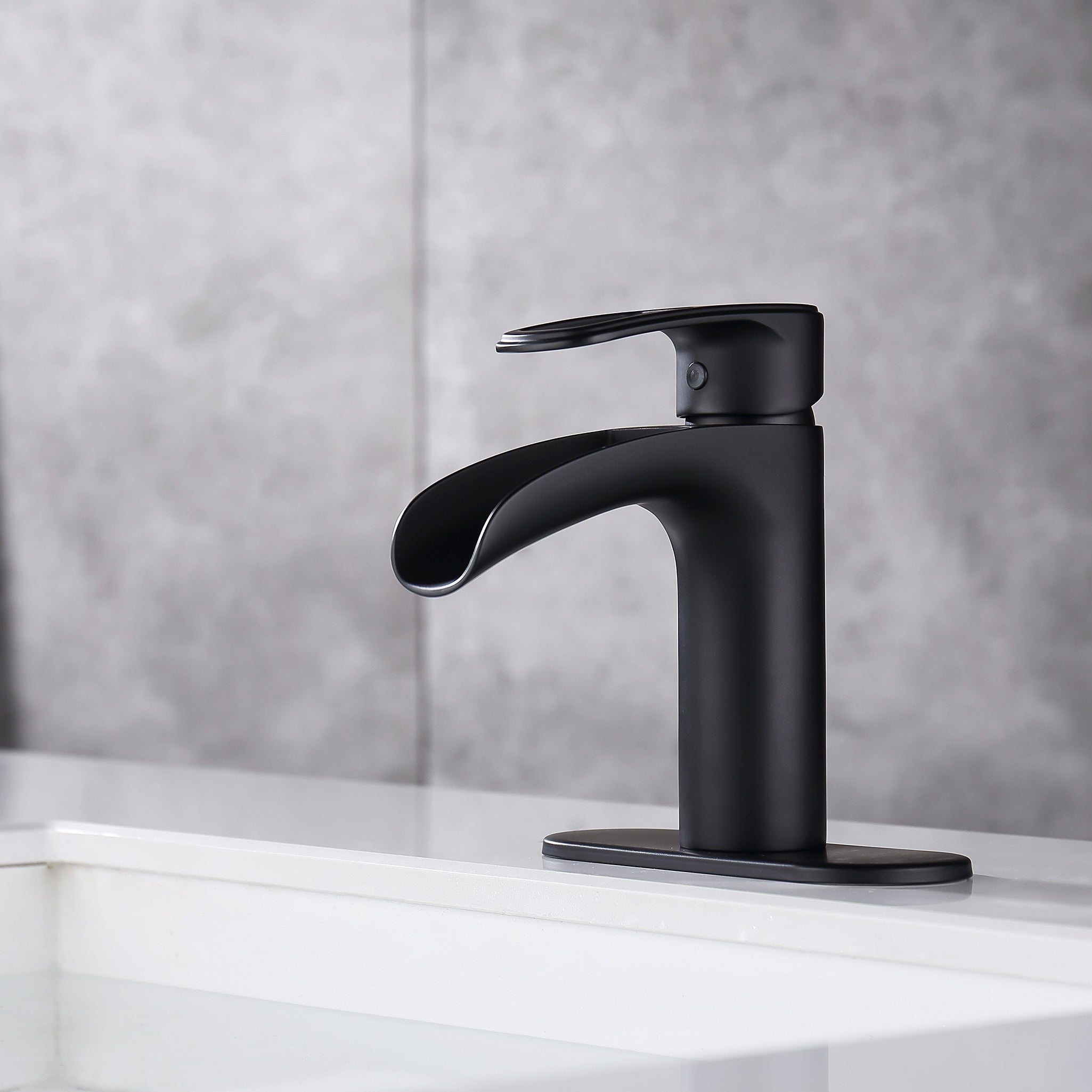 Single-Handle Waterfall Bathroom Faucet