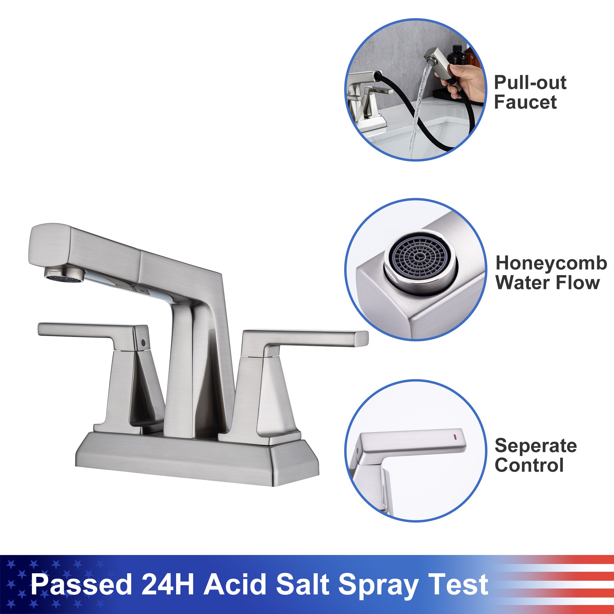 Drip-free faucet Salt Spray Test