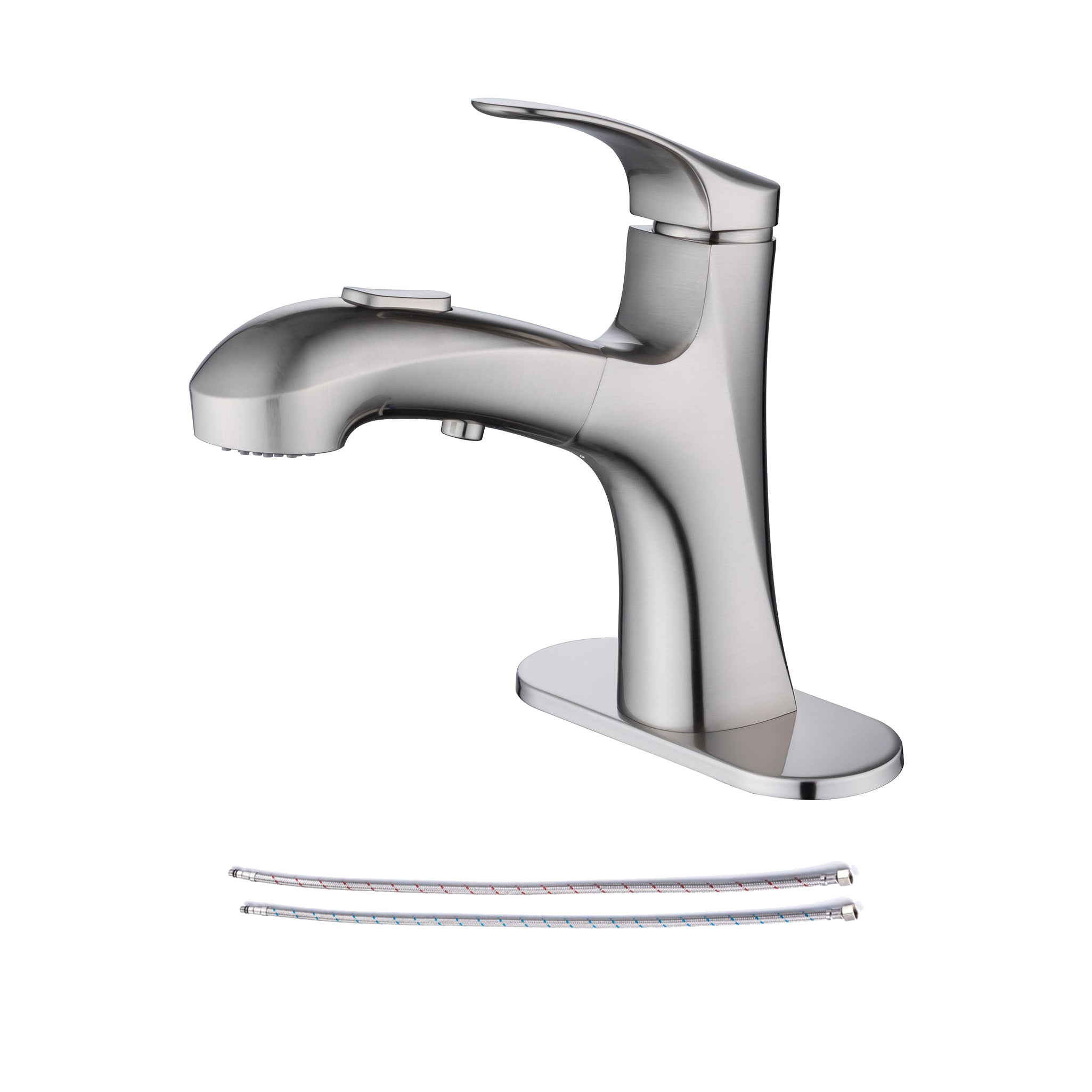Single Handle Bathroom Faucet Water Flow Pipes Assembly