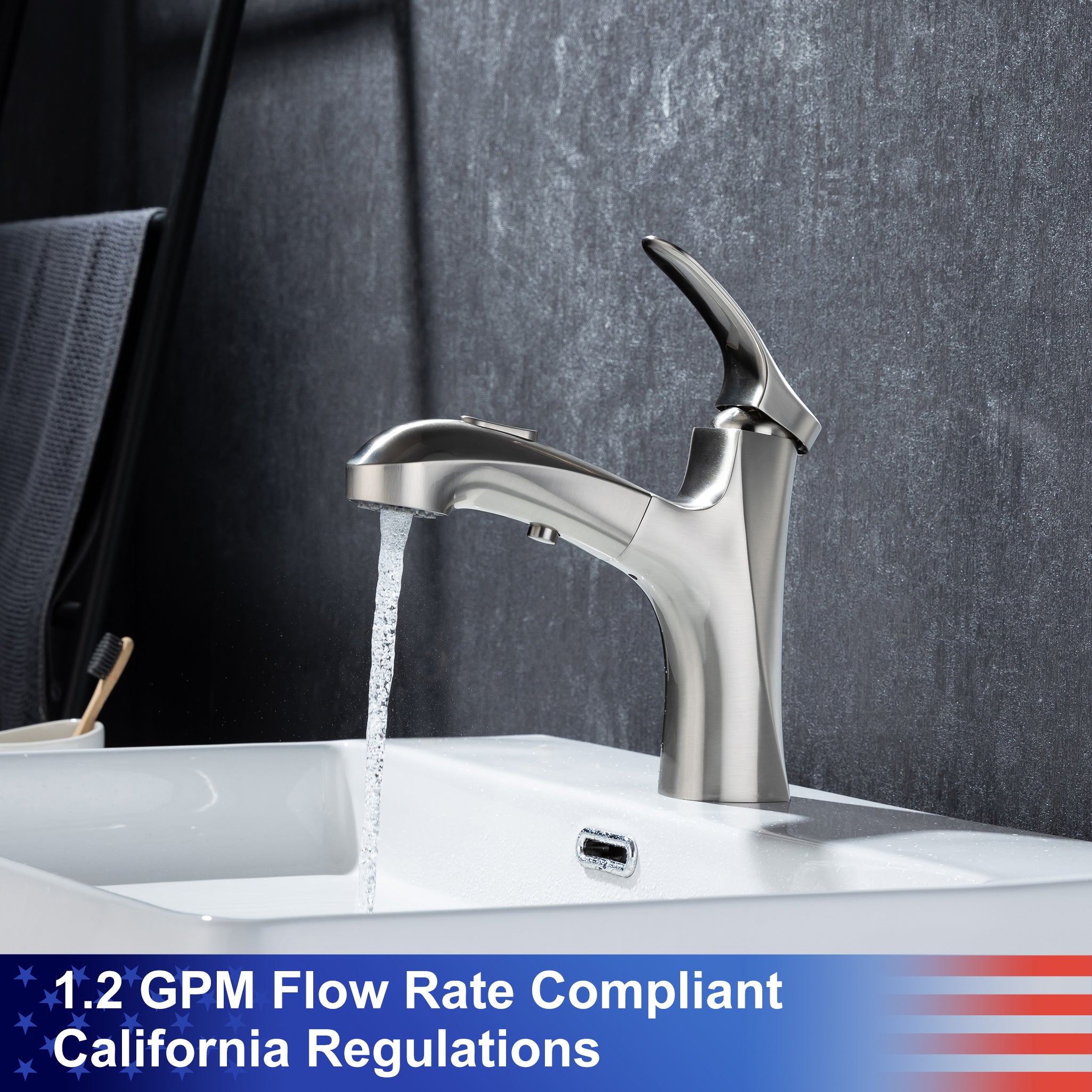 Single Handle Bathroom Faucet Water Flow