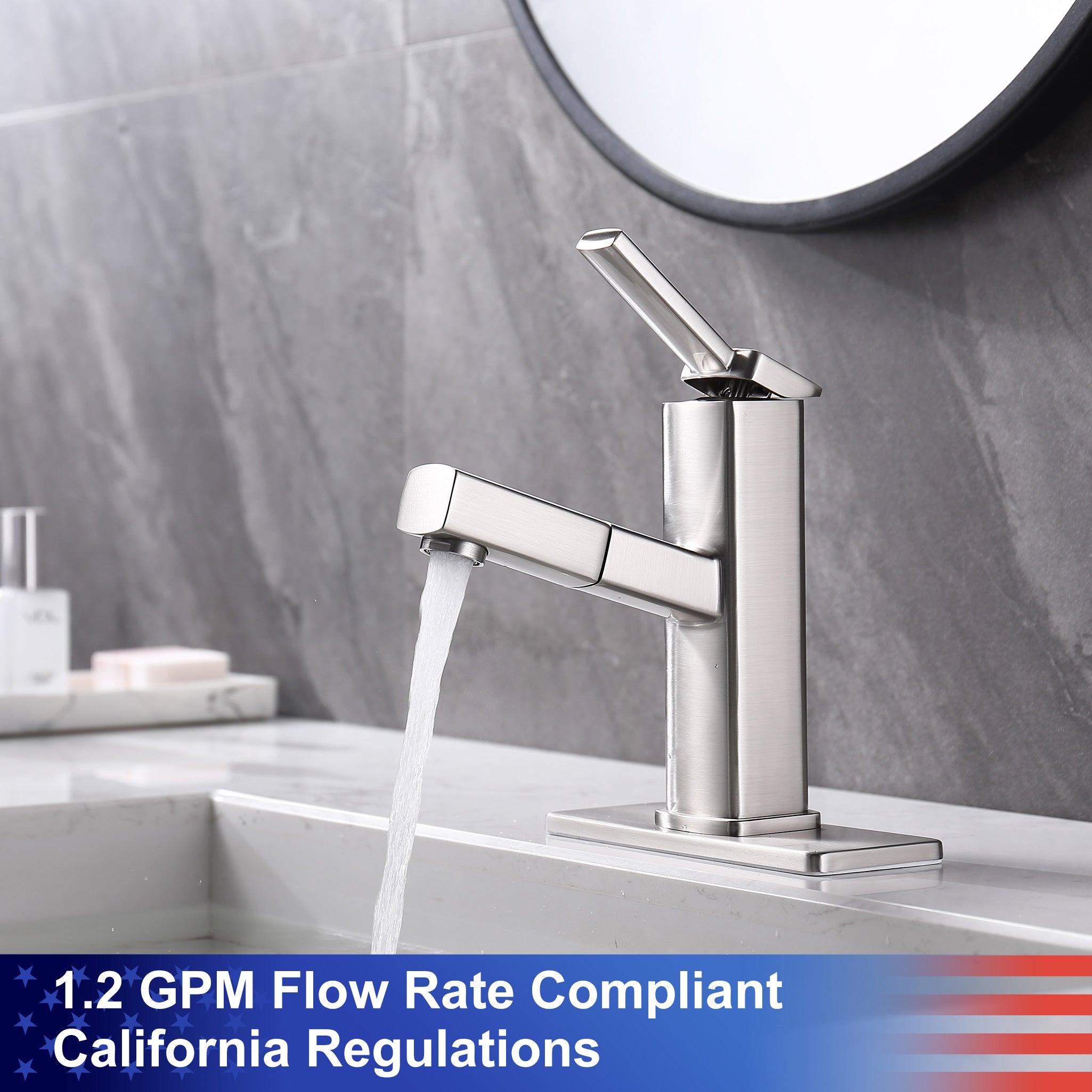 1.2 GPM Flow Rate Compliant California Regulations