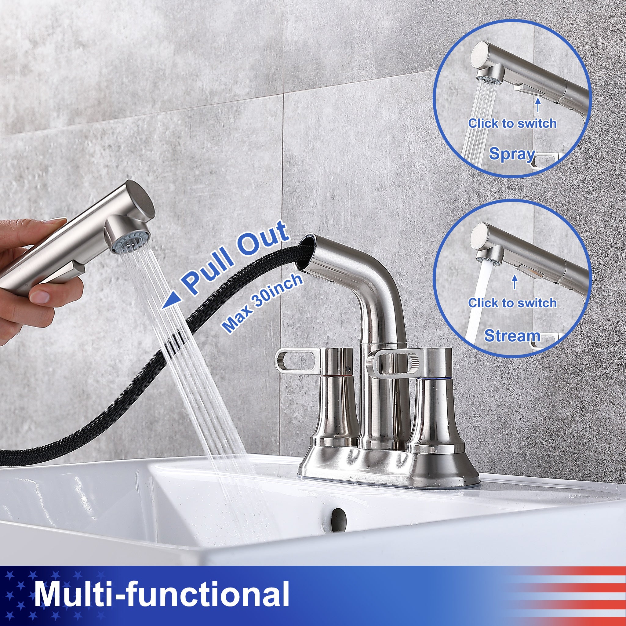 Pull-Out Faucet Multi-Functional