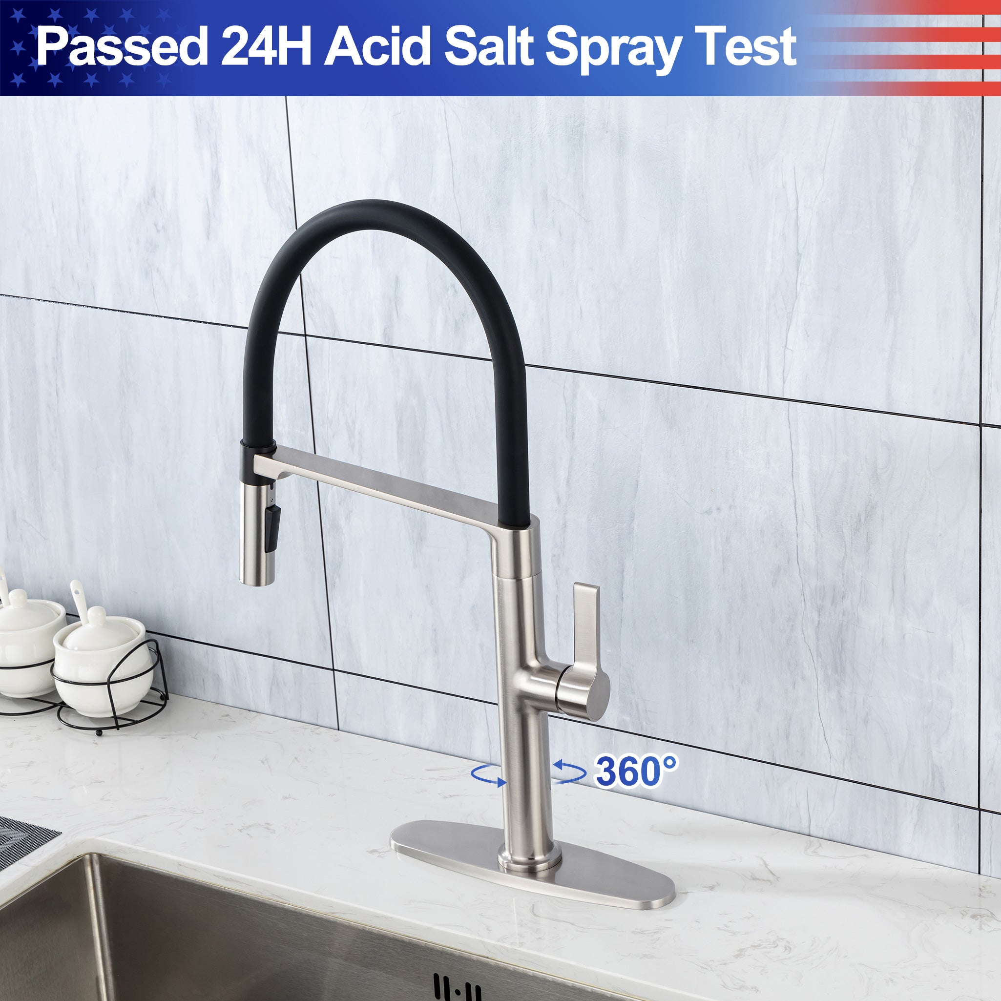Single-Handle Pull-Down Kitchen Faucet