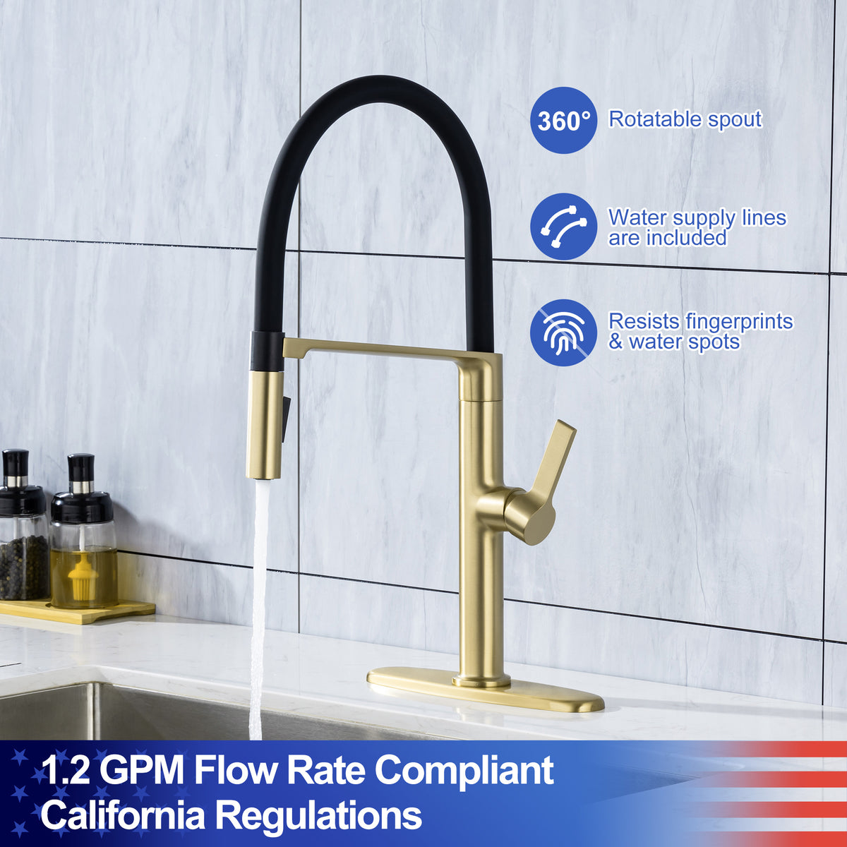 Single-Handle Pull-Down Kitchen Faucet