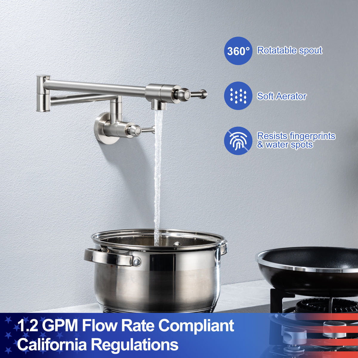 RAINLEX Single-Handle Kitchen Faucet (S6007)