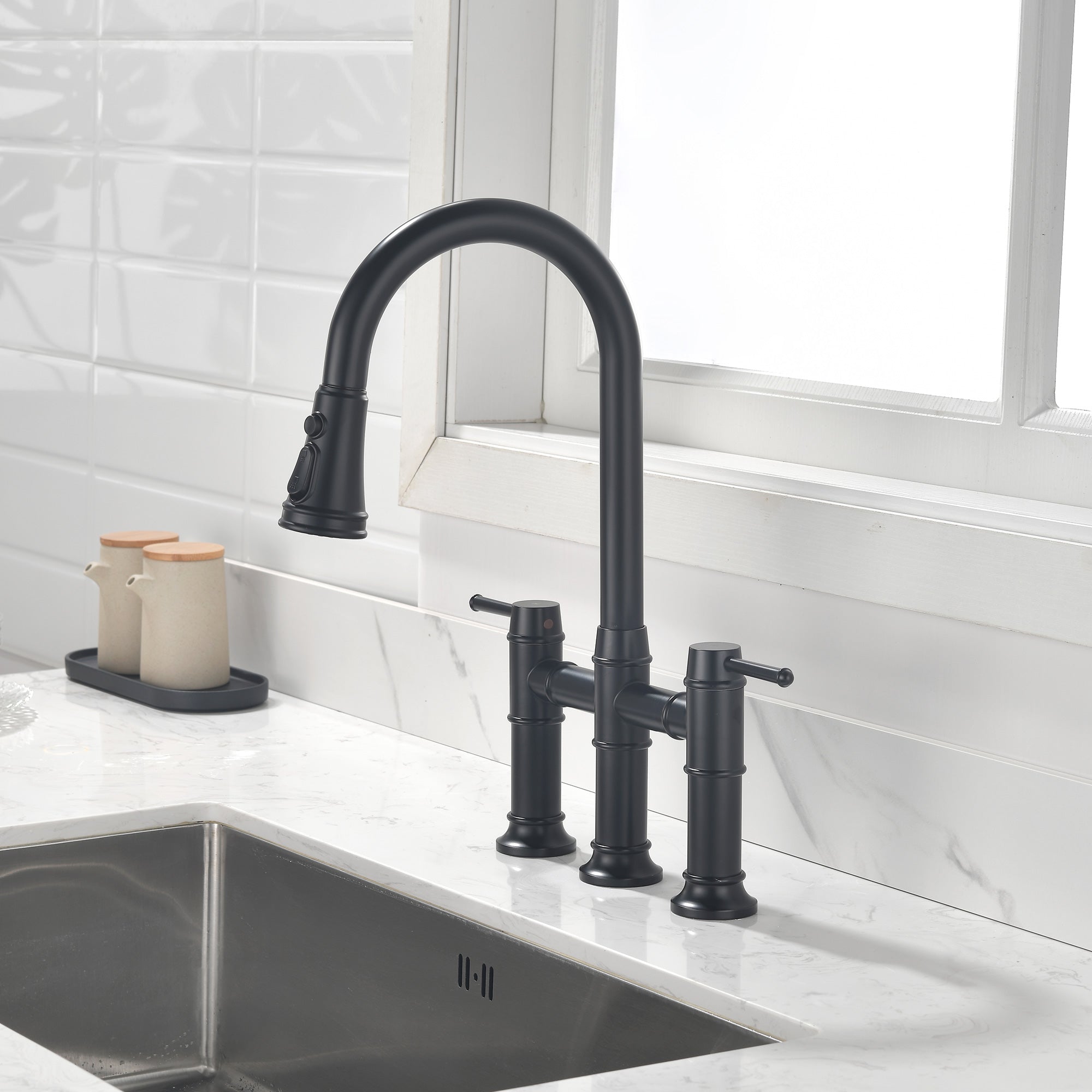 2-Handle Pull-Down Kitchen Faucet
