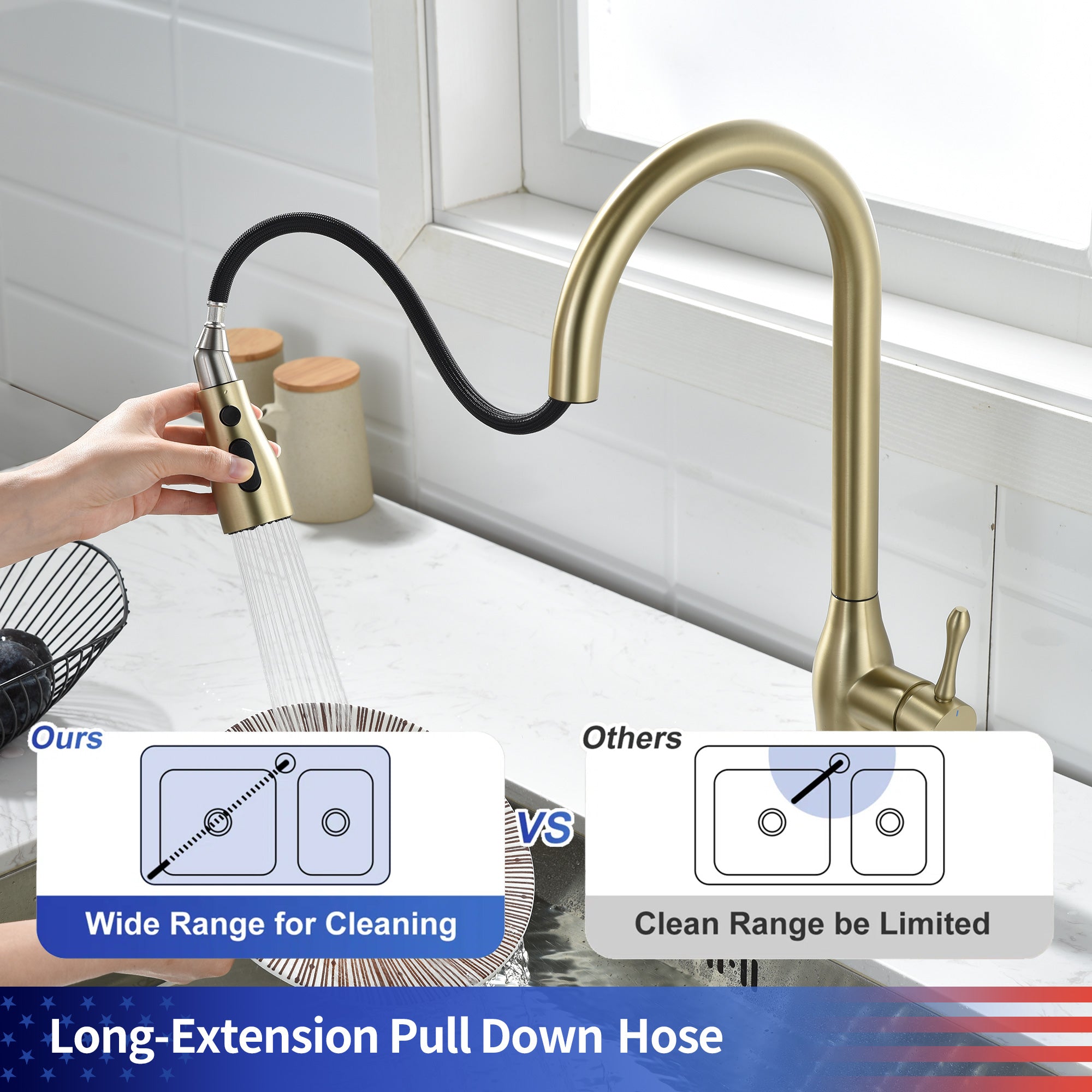 Pull-Down Single Handle Kitchen Faucet RX6020