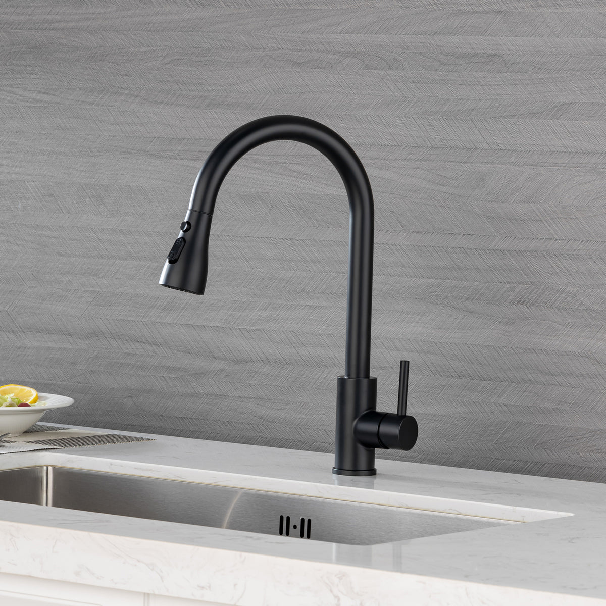 RAINLEX Single-Handle Pull-Down Kitchen Faucet (S6087)