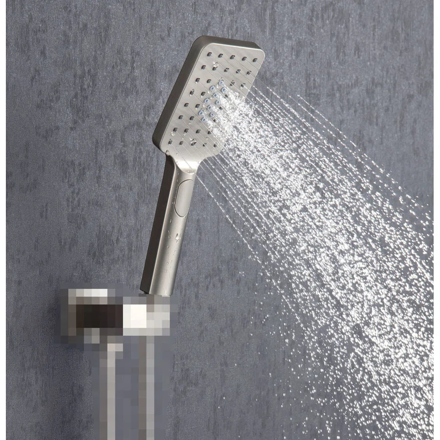 Luxury hand shower with press-to-switch spray modes