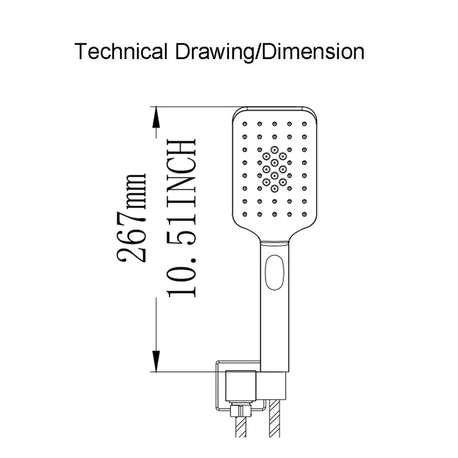 Multi Function Handheld Shower Head PJ008