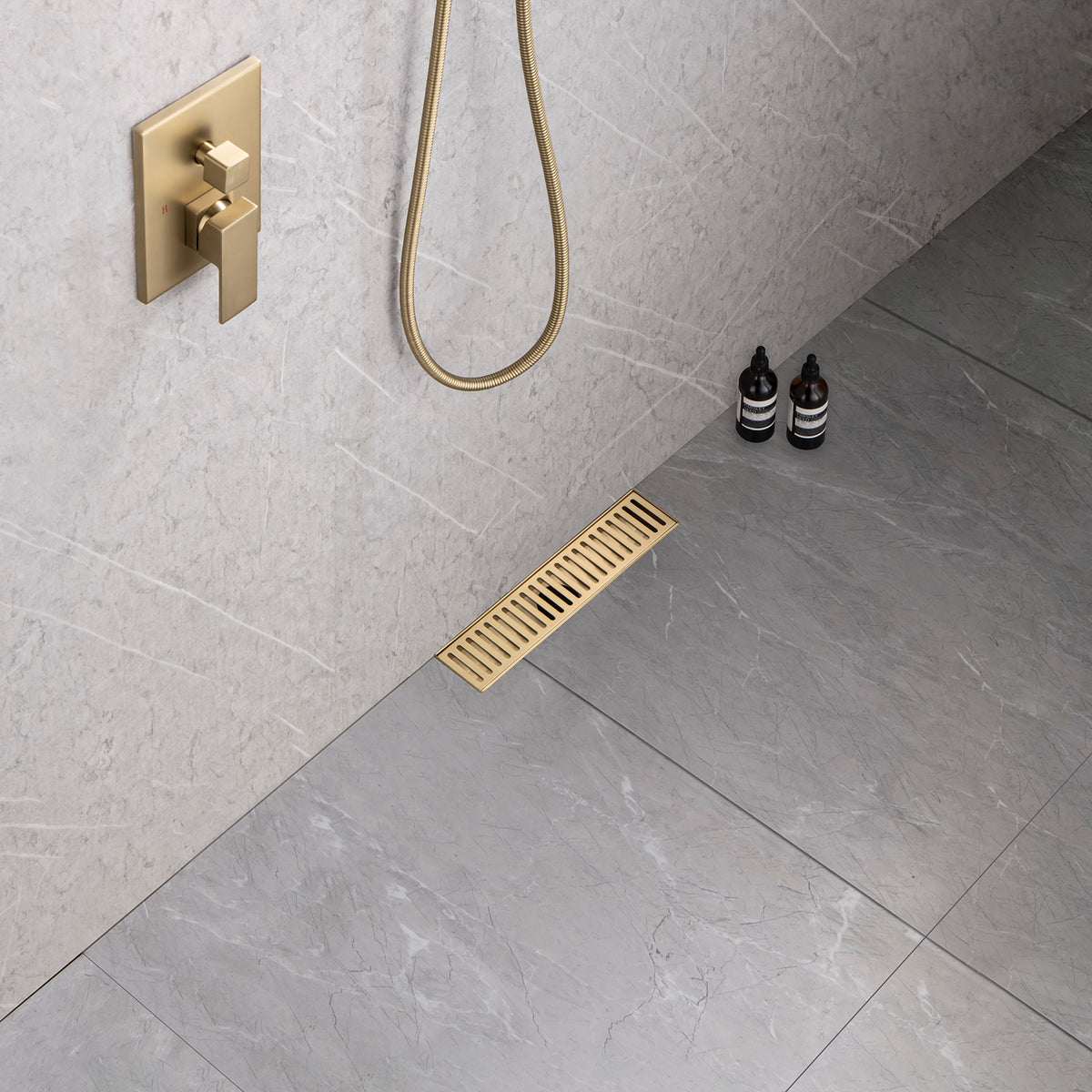 Drain de douche à grille linéaire de 12 po de largeur RX7002-12