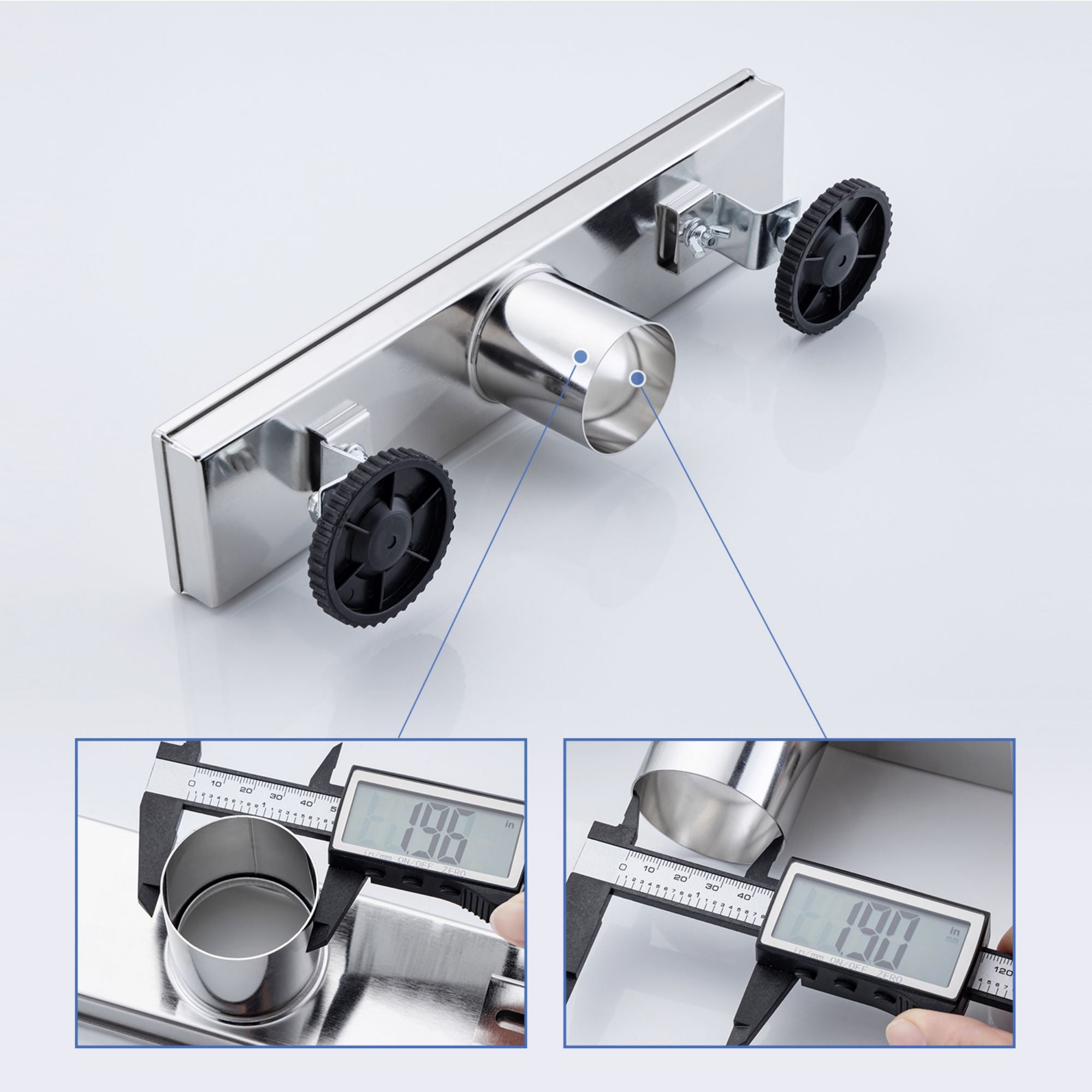 Drain de douche à grille linéaire de 12 po de largeur RX7006-12