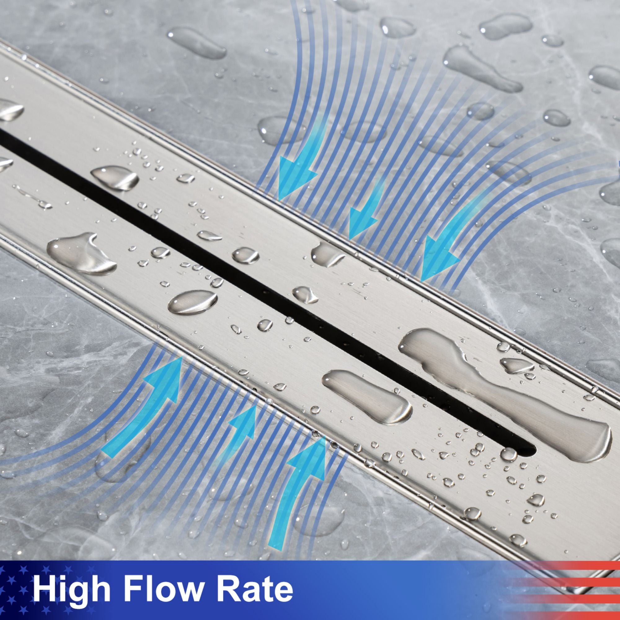 36'' W Linear Grid Shower Drain RX7006-36