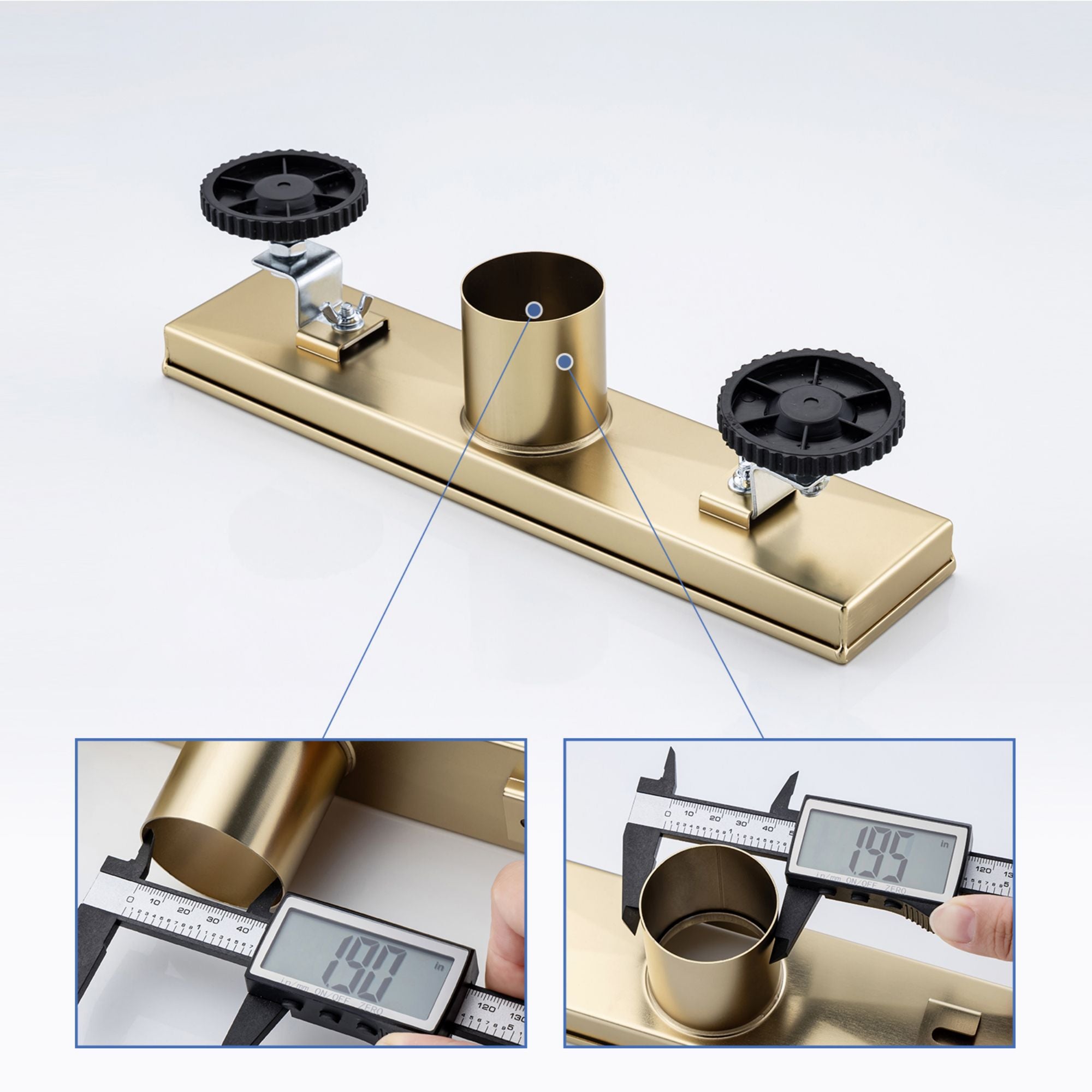 Drain de douche à grille linéaire de 12 po de largeur RX7006-12