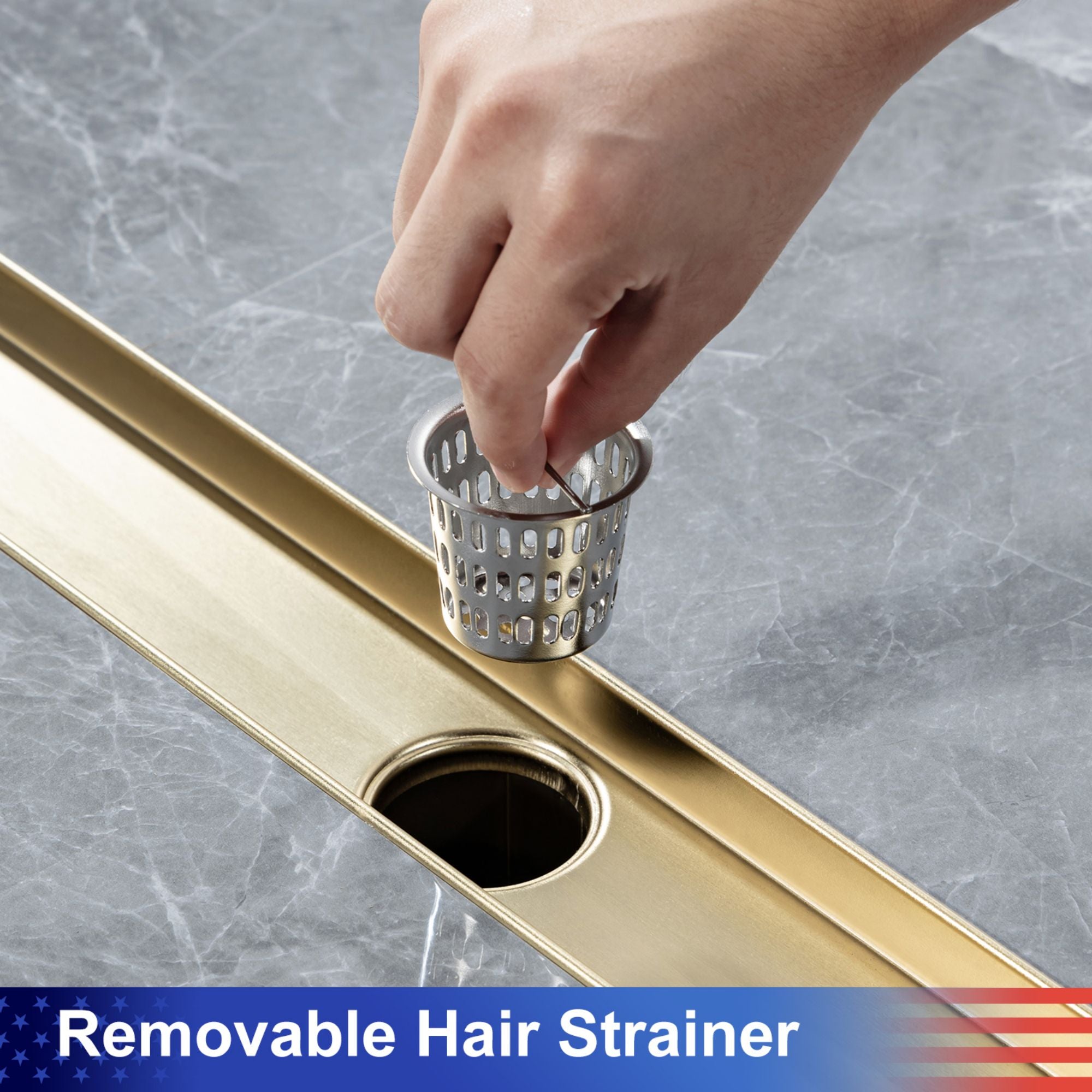 Drain de douche à grille linéaire de 36 po de largeur RX7006-36