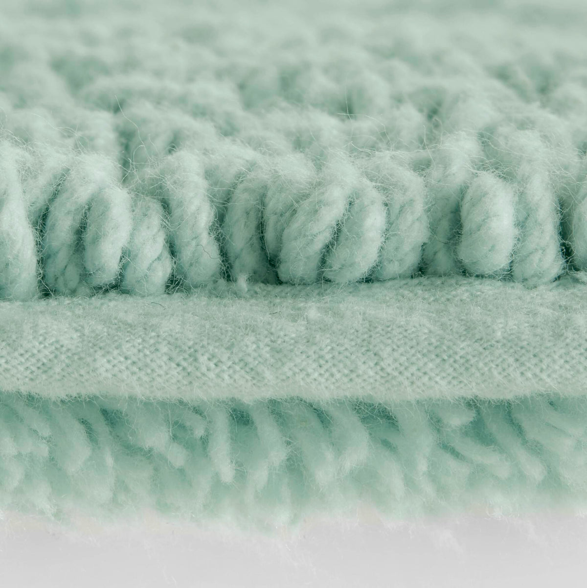 RAINLEX 17" x 24" Reversible Cotton Bath Rug in Green