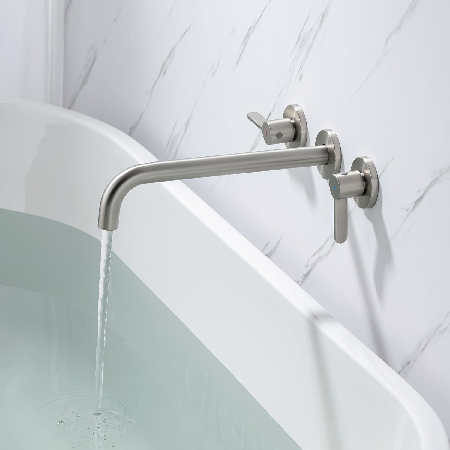 Wall Mounted 2-Handle Roman Tub Faucet RX8014