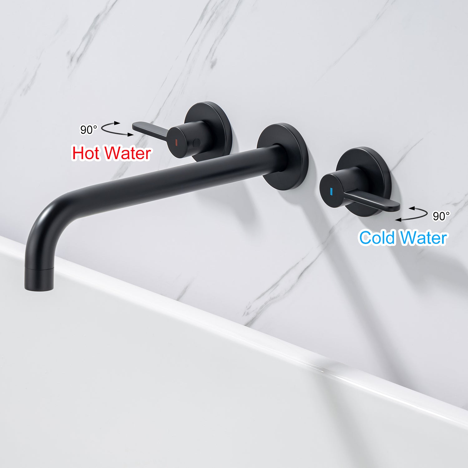 2-Handle Wall-Mount Roman Tub Faucet