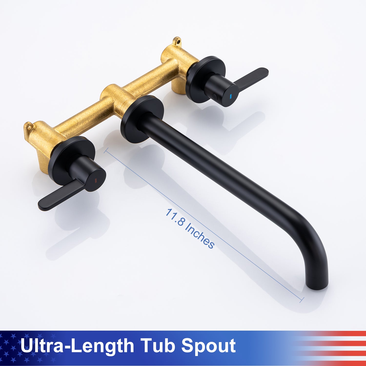 2-Handle Wall-Mount Roman Tub Faucet