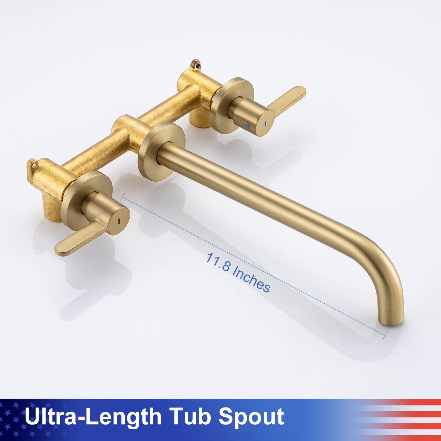 2-Handle Wall-Mount Roman Tub Faucet