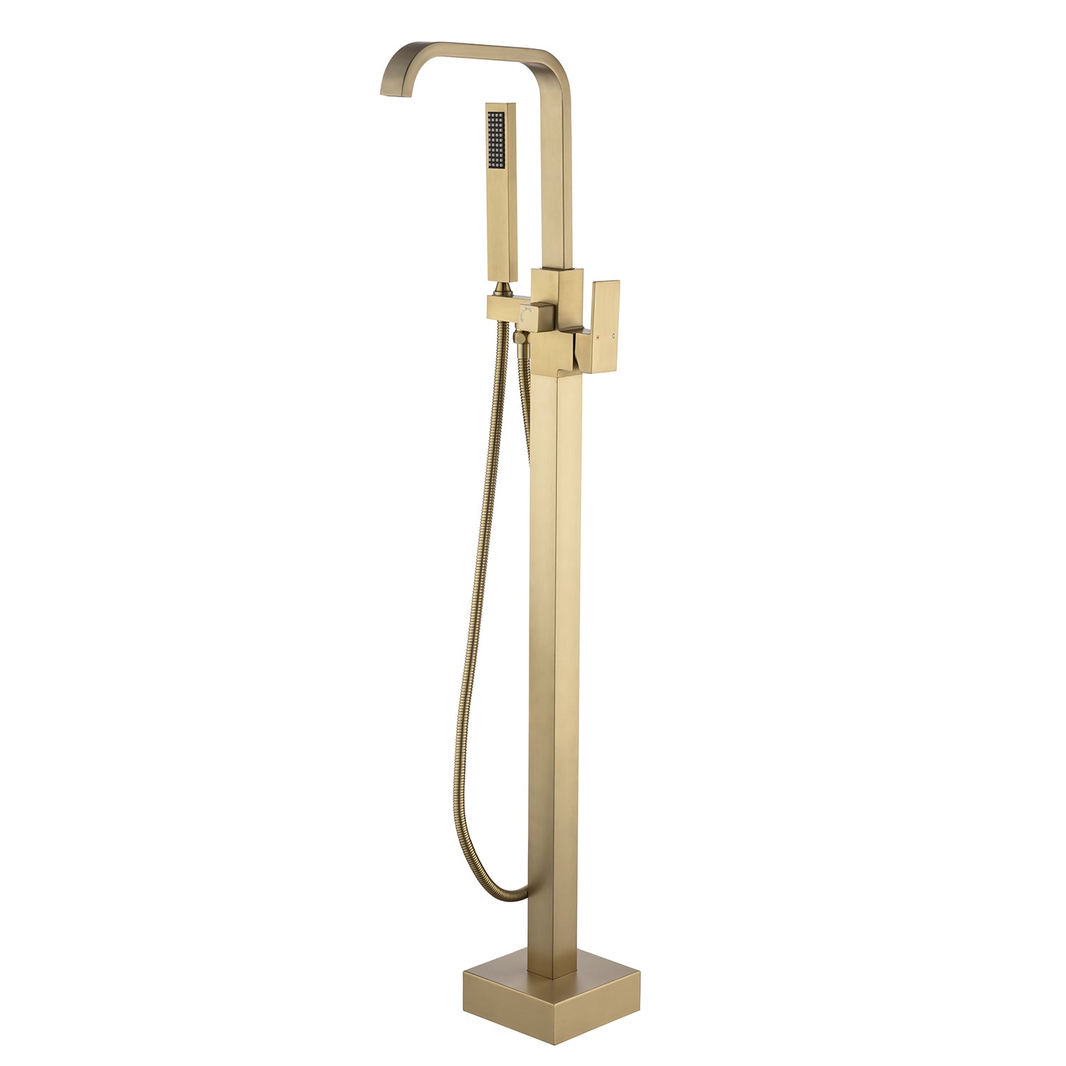 Robinet de baignoire autoportant à poignée unique avec douche à main RX8015