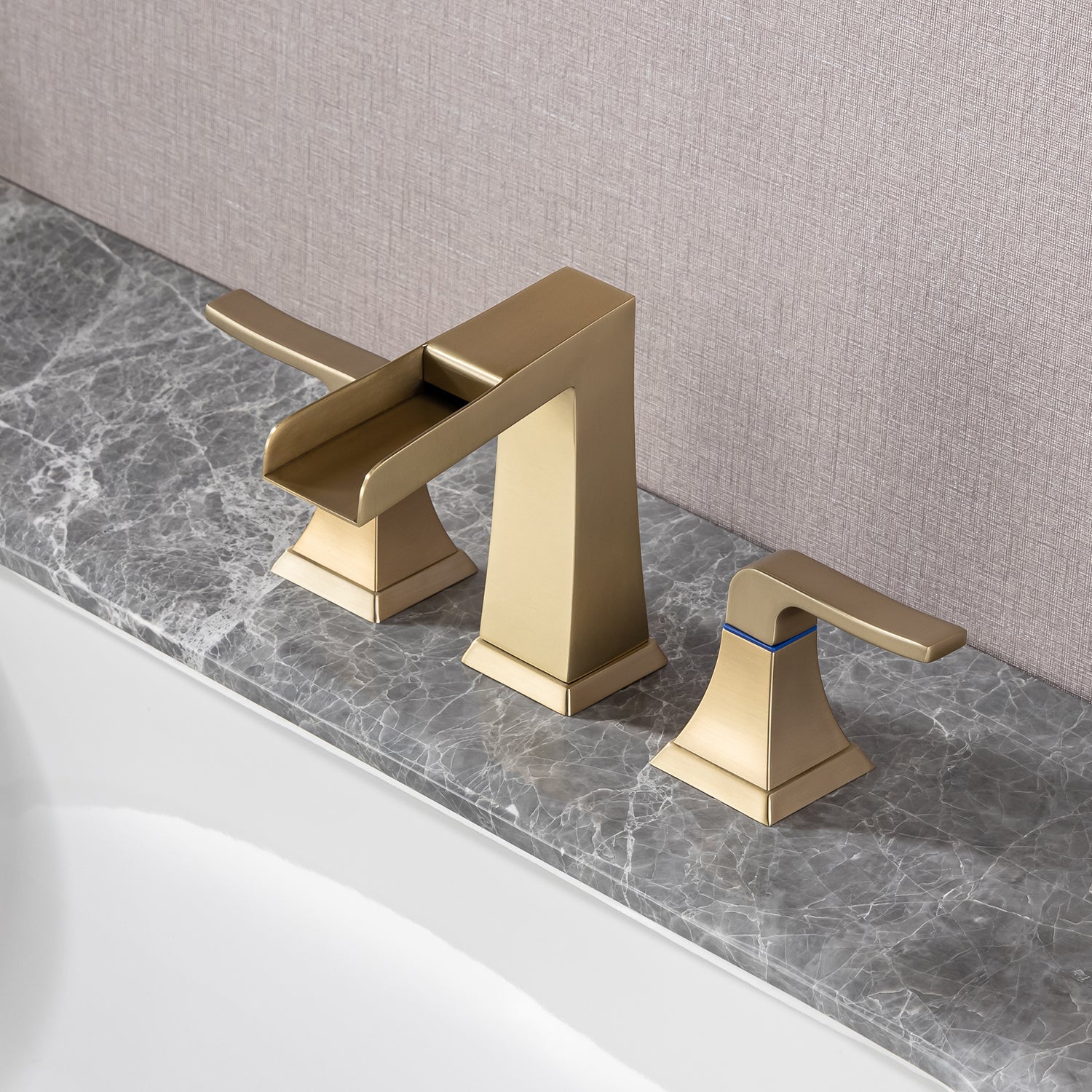 Robinet de salle de bain à 2 poignées avec ensemble de vidange RX83002