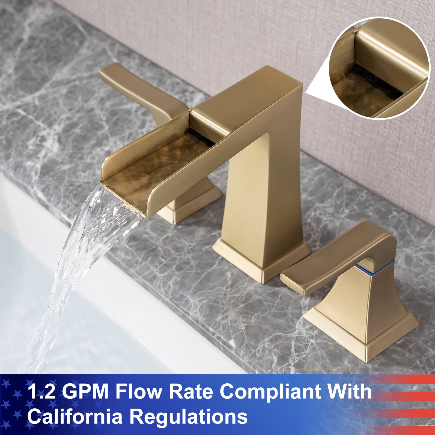 2-Handle Widespread Bathroom Faucet with Drain Assembly (S83002)