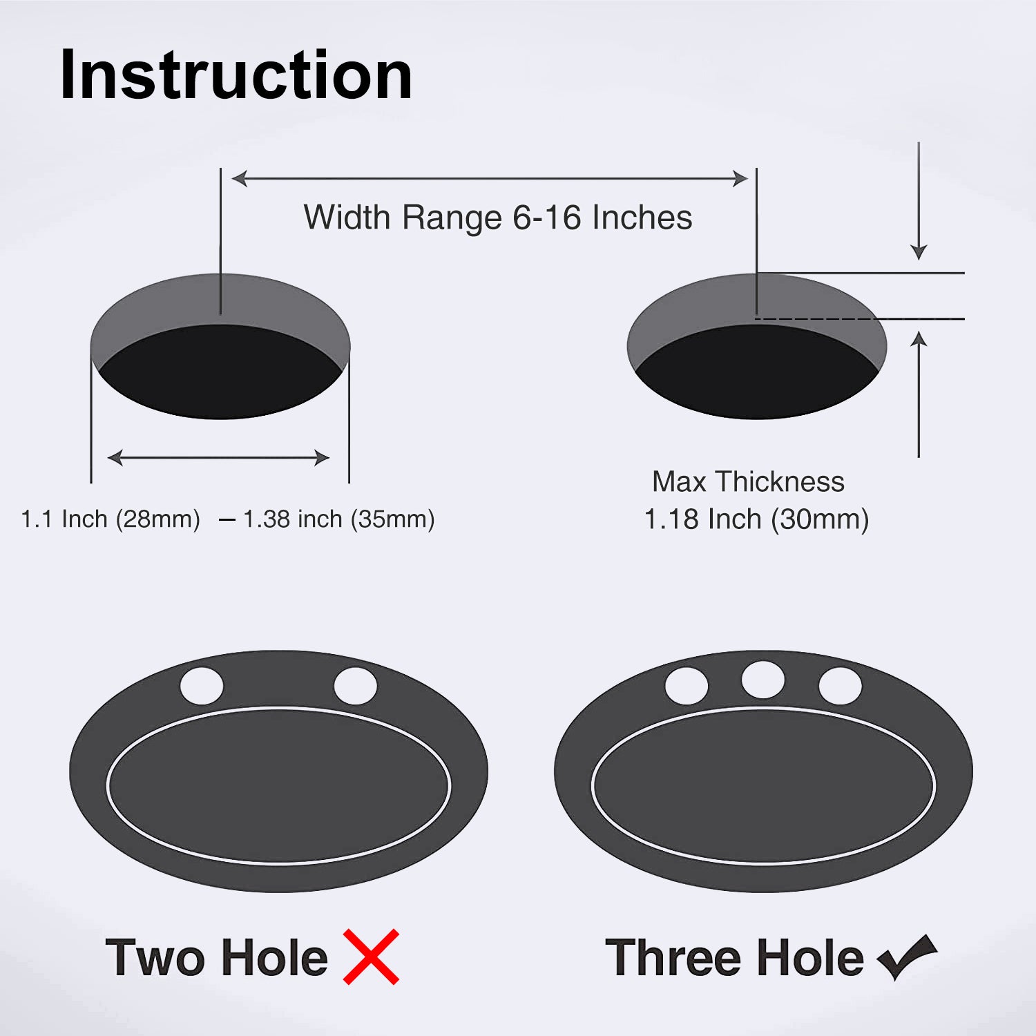 2-Handle Widespread Bathroom Faucet with Drain Assembly (S83002)