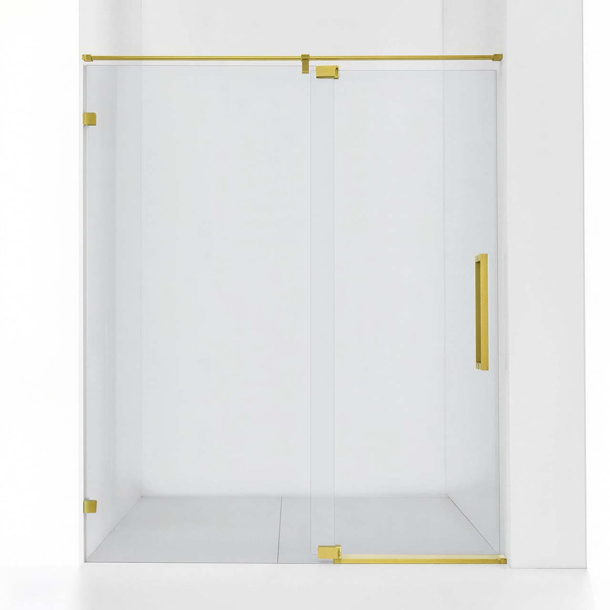 Rainlex Frameless Single-Panel Swing Shower Door with 5/16" Clear Tempered Glass and Safety Film