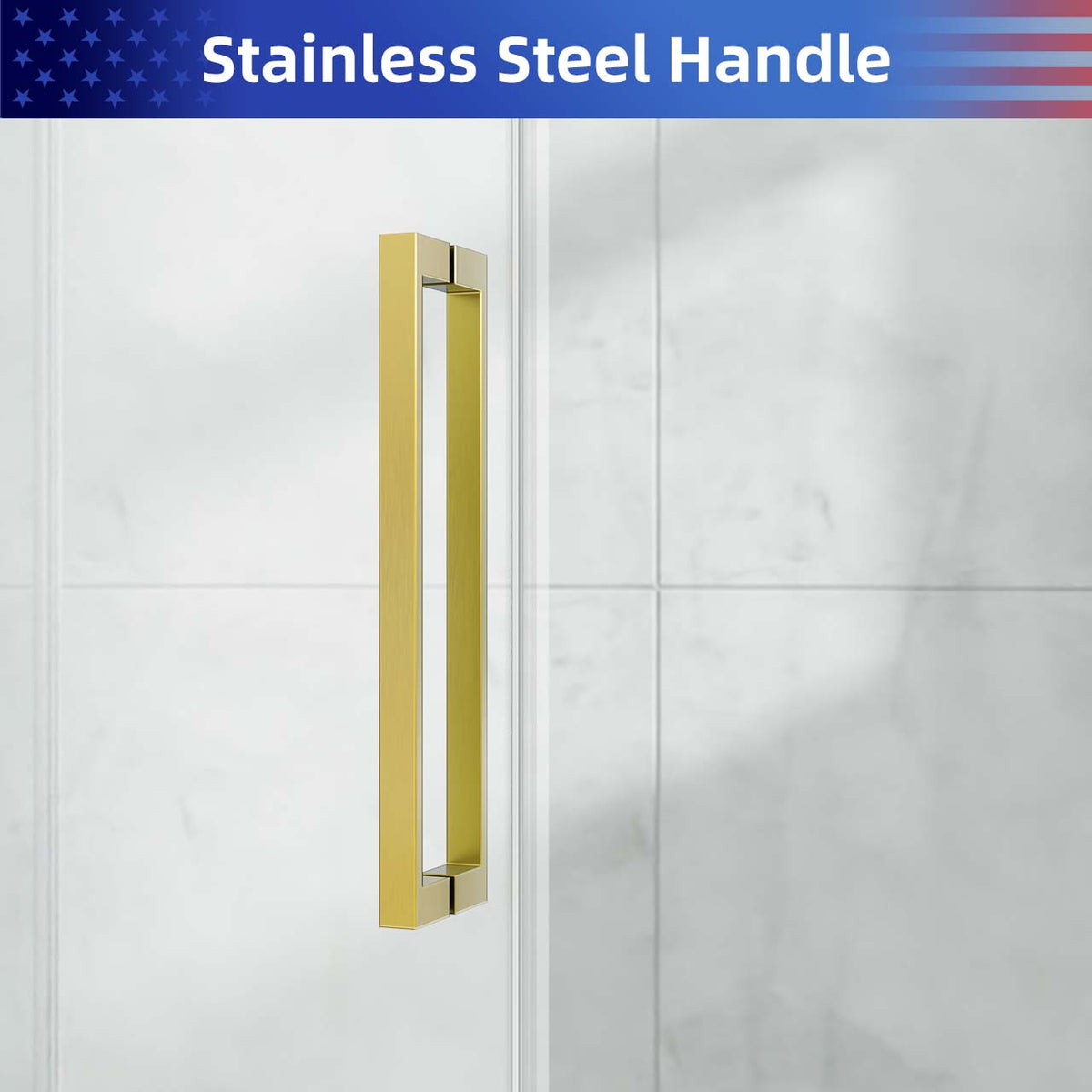 Rainlex Frameless Single-Panel Swing Shower Door with 5/16" Clear Tempered Glass and Safety Film