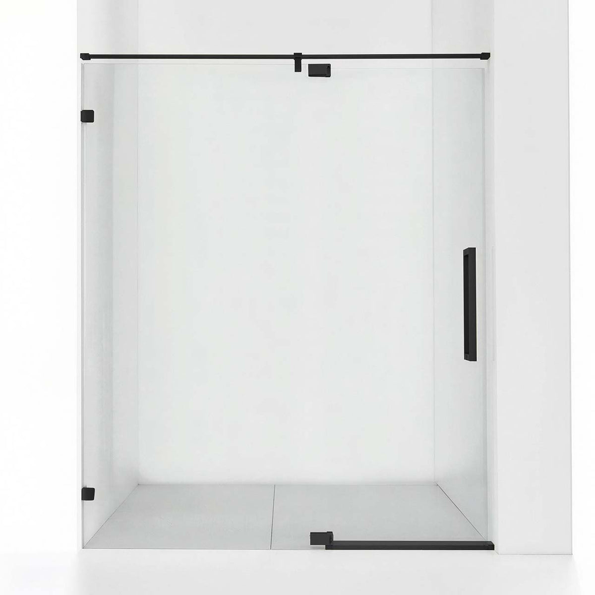Rainlex Frameless Single-Panel Swing Shower Door with 5/16" Clear Tempered Glass and Safety Film