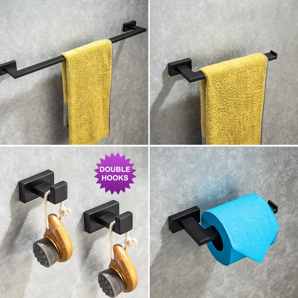 RAINLEX 5-Piece Bathroom Hardware Set (S3700)