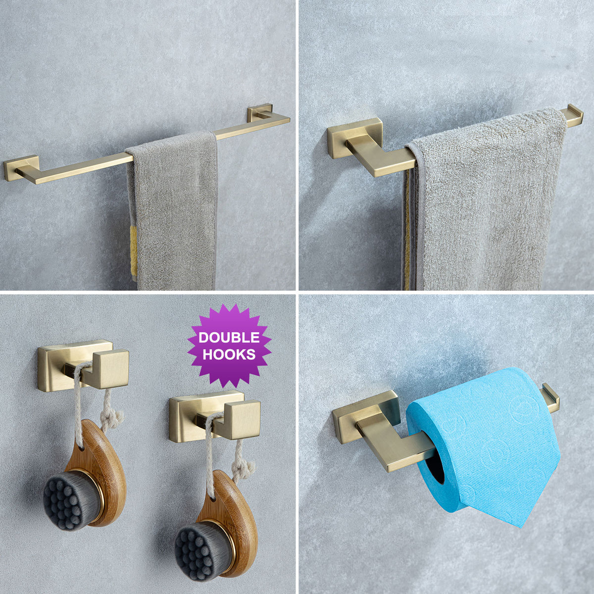 RAINLEX 5-Piece Bathroom Hardware Set (S3700)