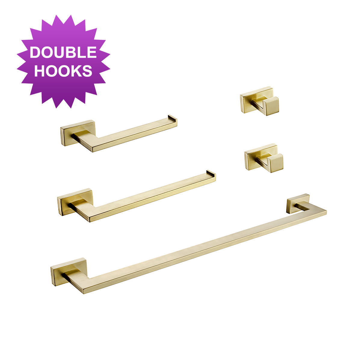 RAINLEX 5-Piece Bathroom Hardware Set (S3700)