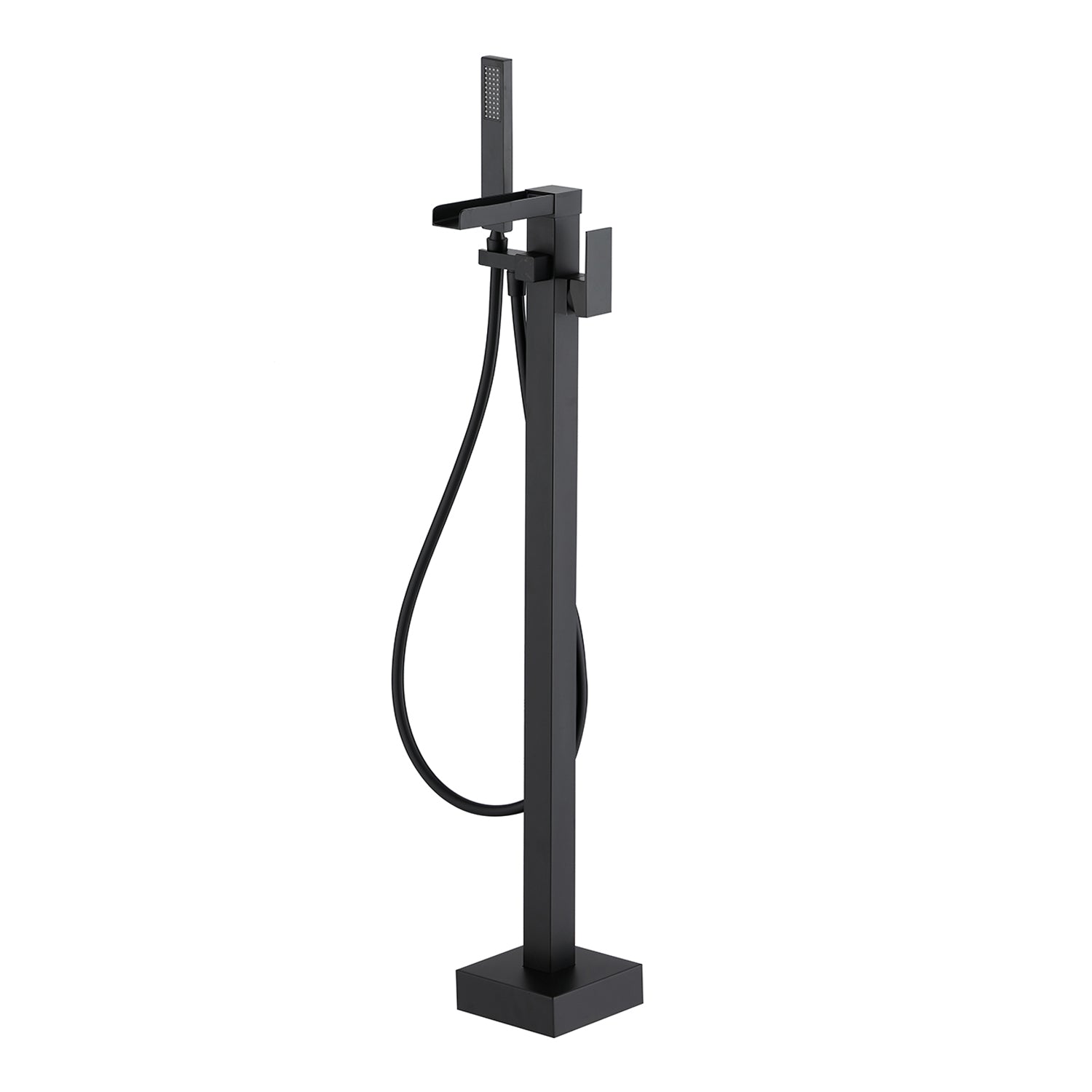 Single-Handle Floor-Mount Freestanding Tub Filler with Handheld Shower (S8002)