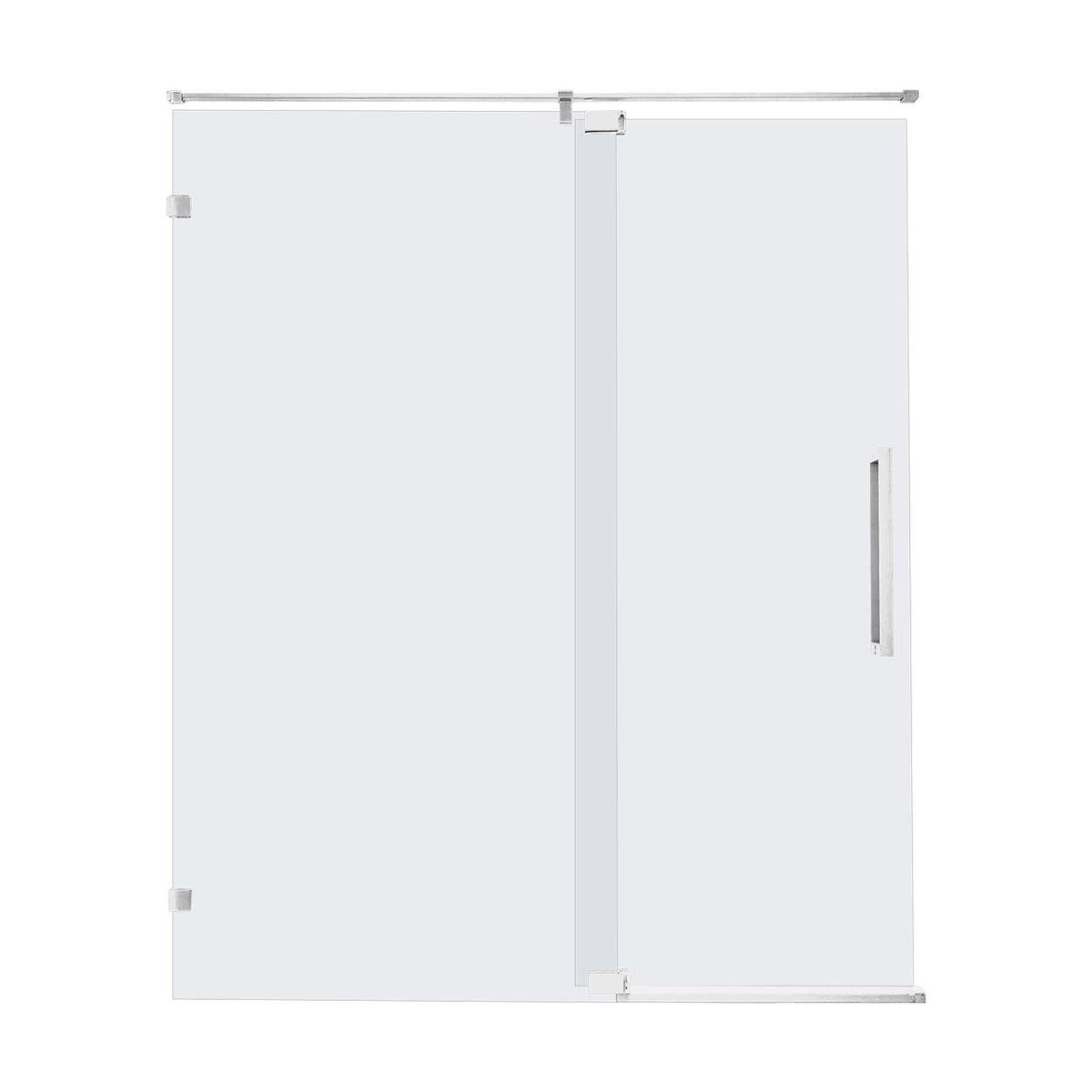 Rainlex Frameless Single-Panel Swing Shower Door with 5/16" Clear Tempered Glass and Safety Film