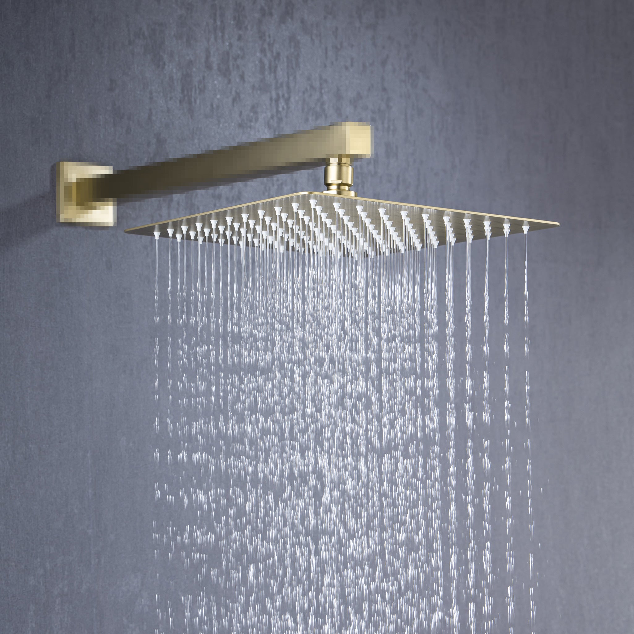 Pommeau de douche fixe à effet pluie carré de 10 po 1,8 GPM D1-10