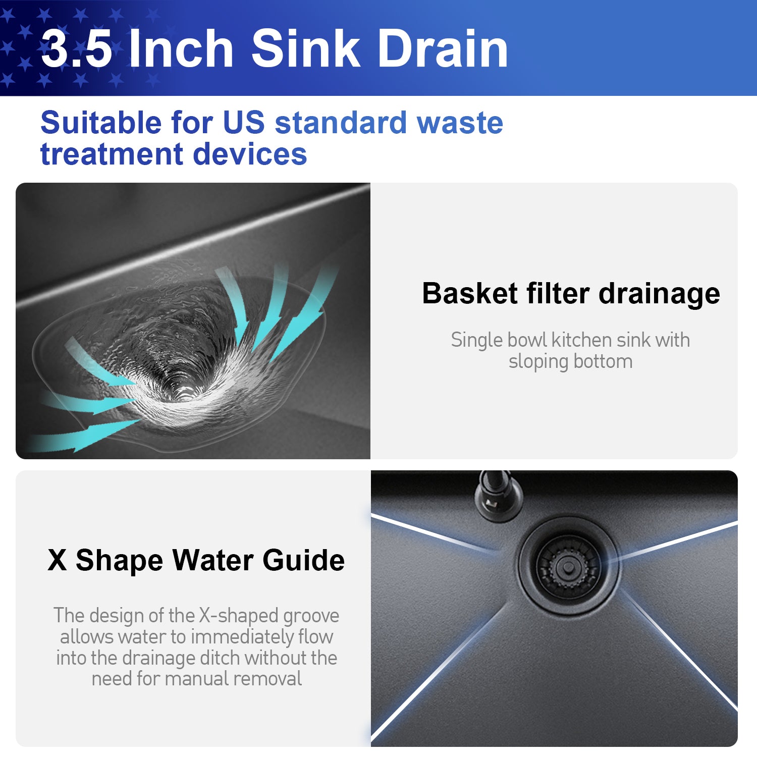 30" x 21"Undermount Kitchen Sink 16 Gauge Stainless Steel Single Bowl Kitchen Sink Gunmetal Black