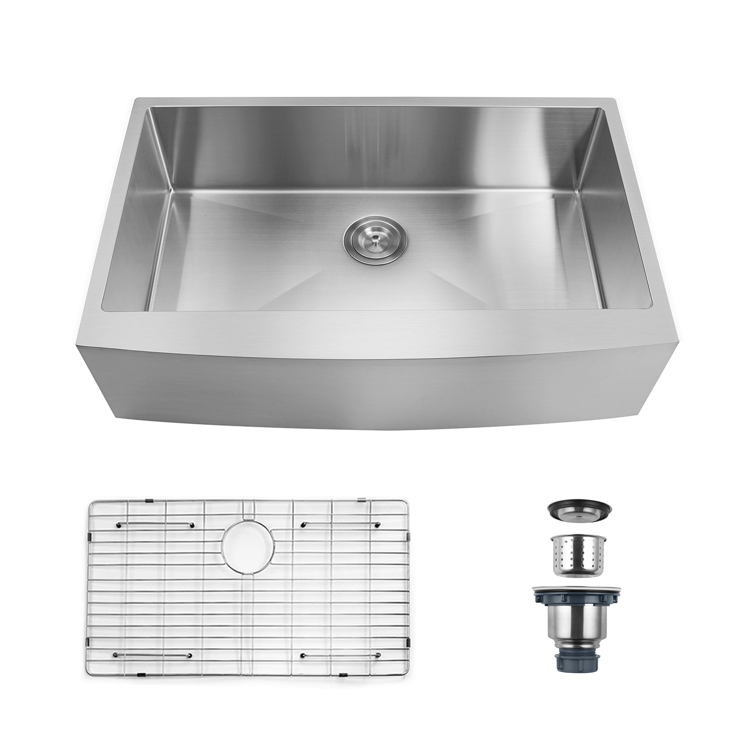 33-inch Farmhouse Kitchen Sink,Single Bowl Stainless Steel  18 Gauge
