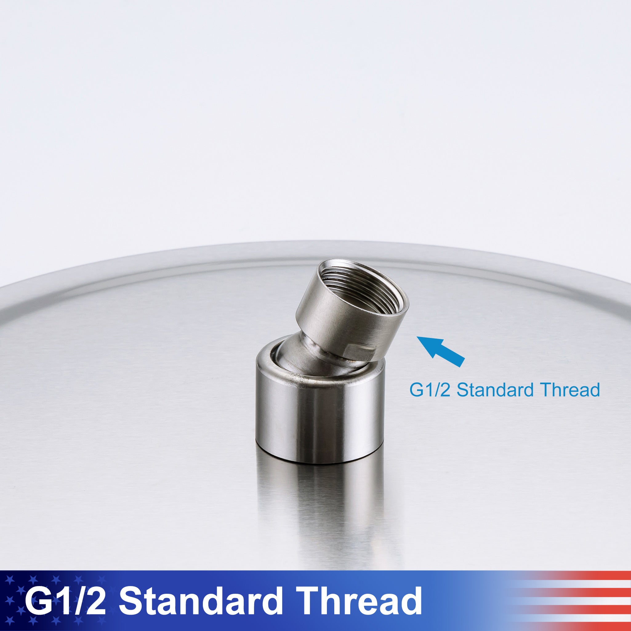 12" Round Rain Fixed Shower Head 1.8 GPM D3-12