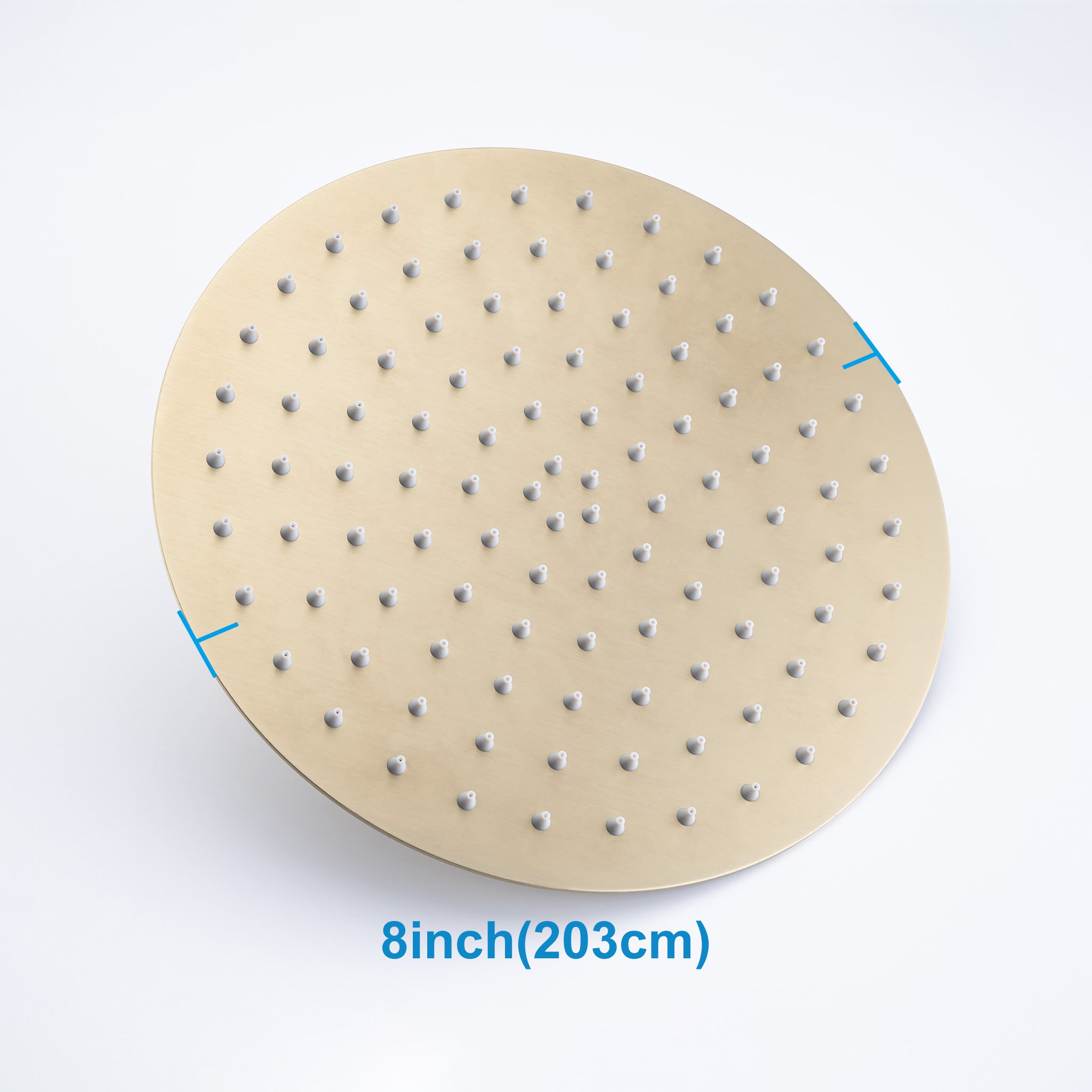 8" Round Rain Shower Head, 1.8 GPM