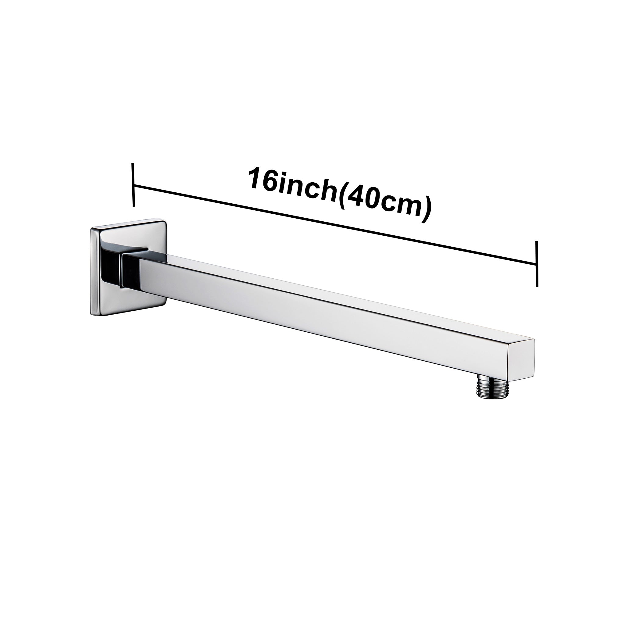 16 Inch Wall Mounted Shower Arm With Flange L1-16 (Canada Only)