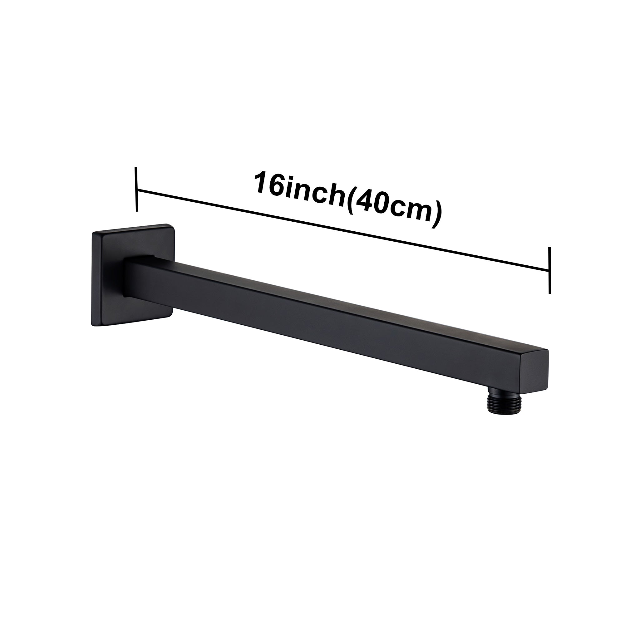 16 Inch Wall Mounted Shower Arm With Flange L1-16 (Canada Only)