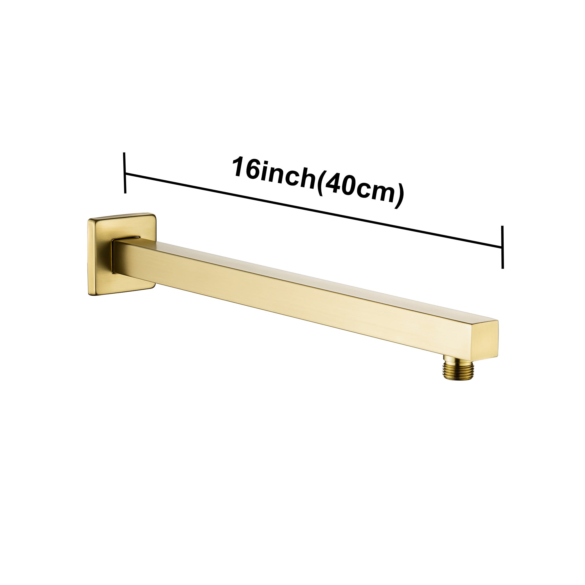 16 Inch Wall Mounted Shower Arm With Flange L1-16 (Canada Only)
