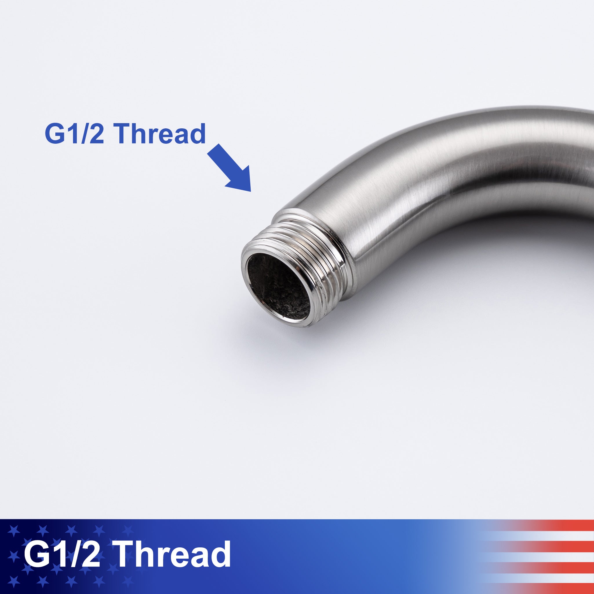 24'' Round Wall Mount Shower Arm With Flange L2-24