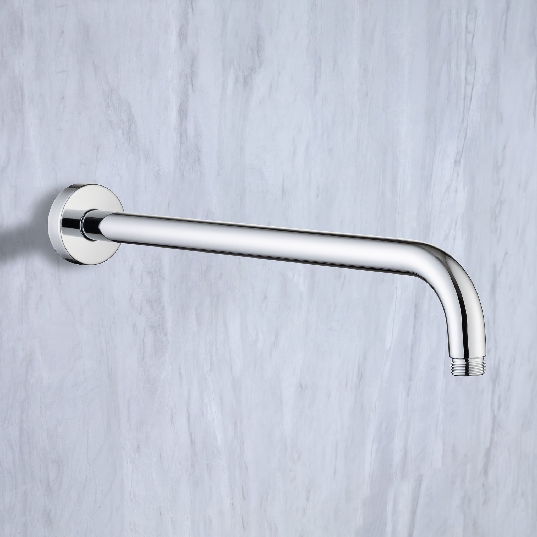 16'' Round Wall Mount Shower Arm With Flange L2-16