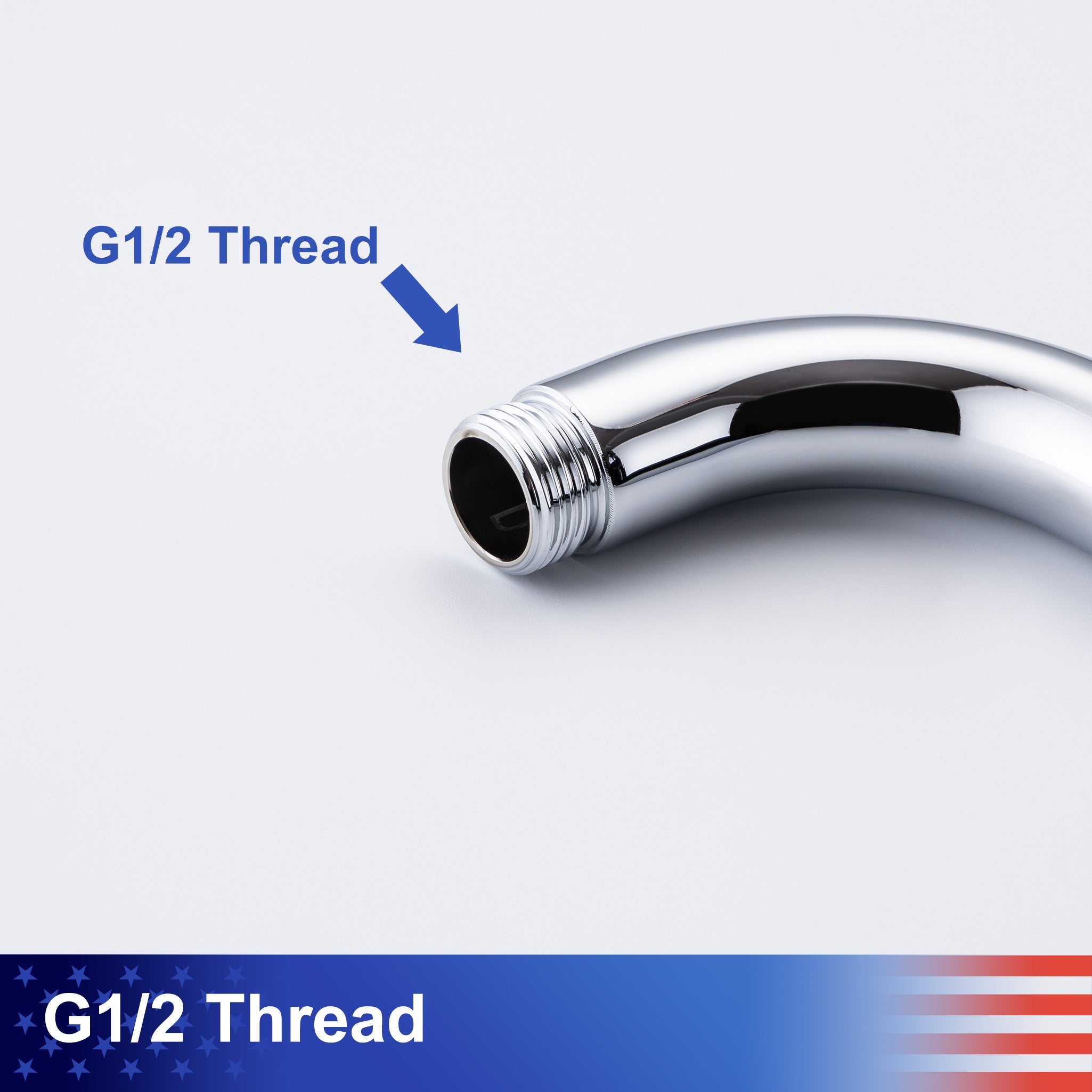 24'' Round Wall Mount Shower Arm With Flange L2-24